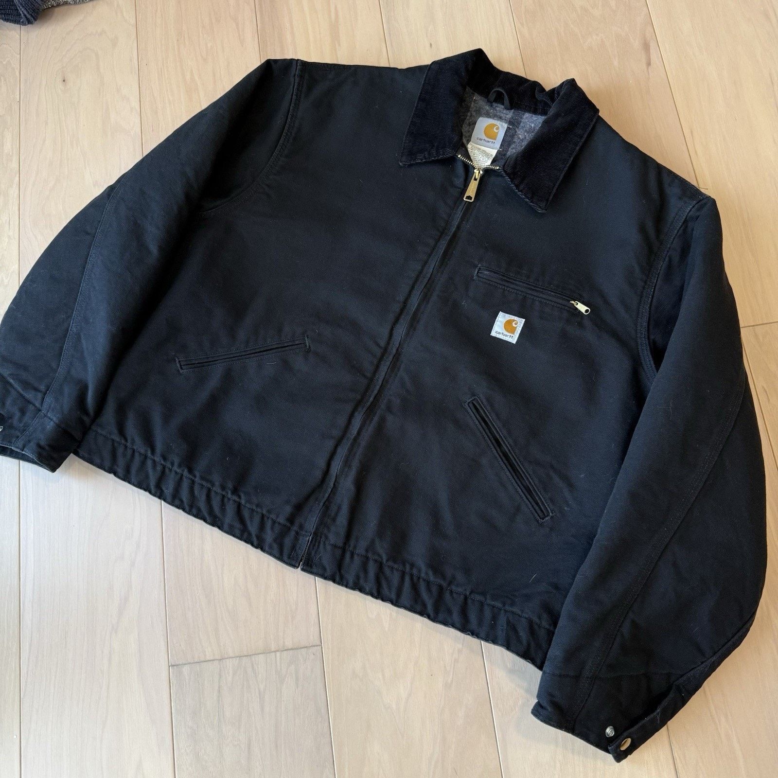Carhartt Carhartt Detroit Jacket 2XL Black Heavy Workwear Full Zip Size US XXL / EU 58 / 5 - 10 Thumbnail