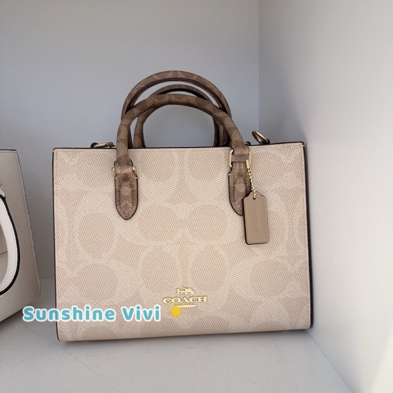 NWT Coach Maggie Small Tote Bag Signature Canvas CY676