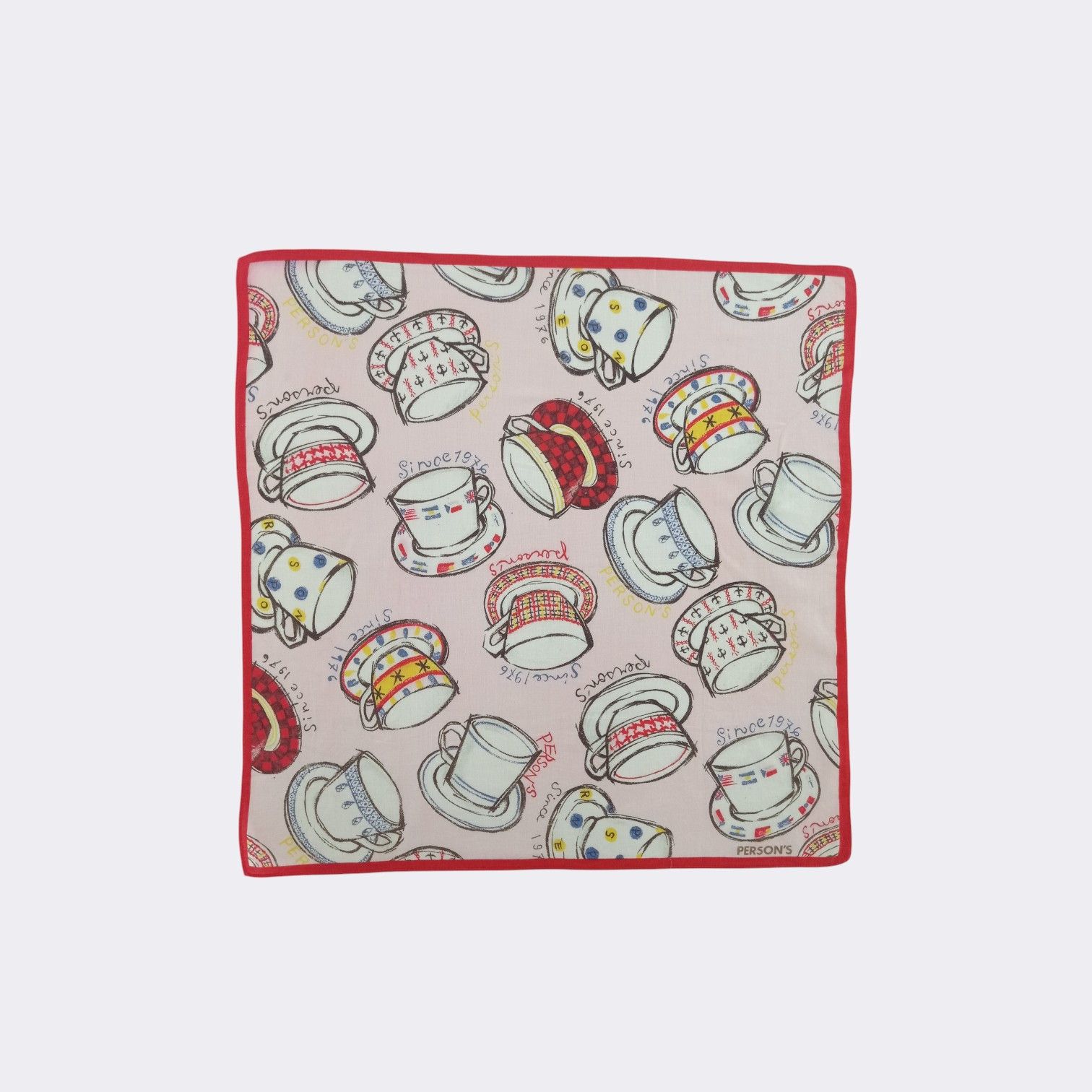 PERSON'S Vintage Person's Handkerchief Neckerchief Bandana H034K Size ONE SIZE - 2 Thumbnail
