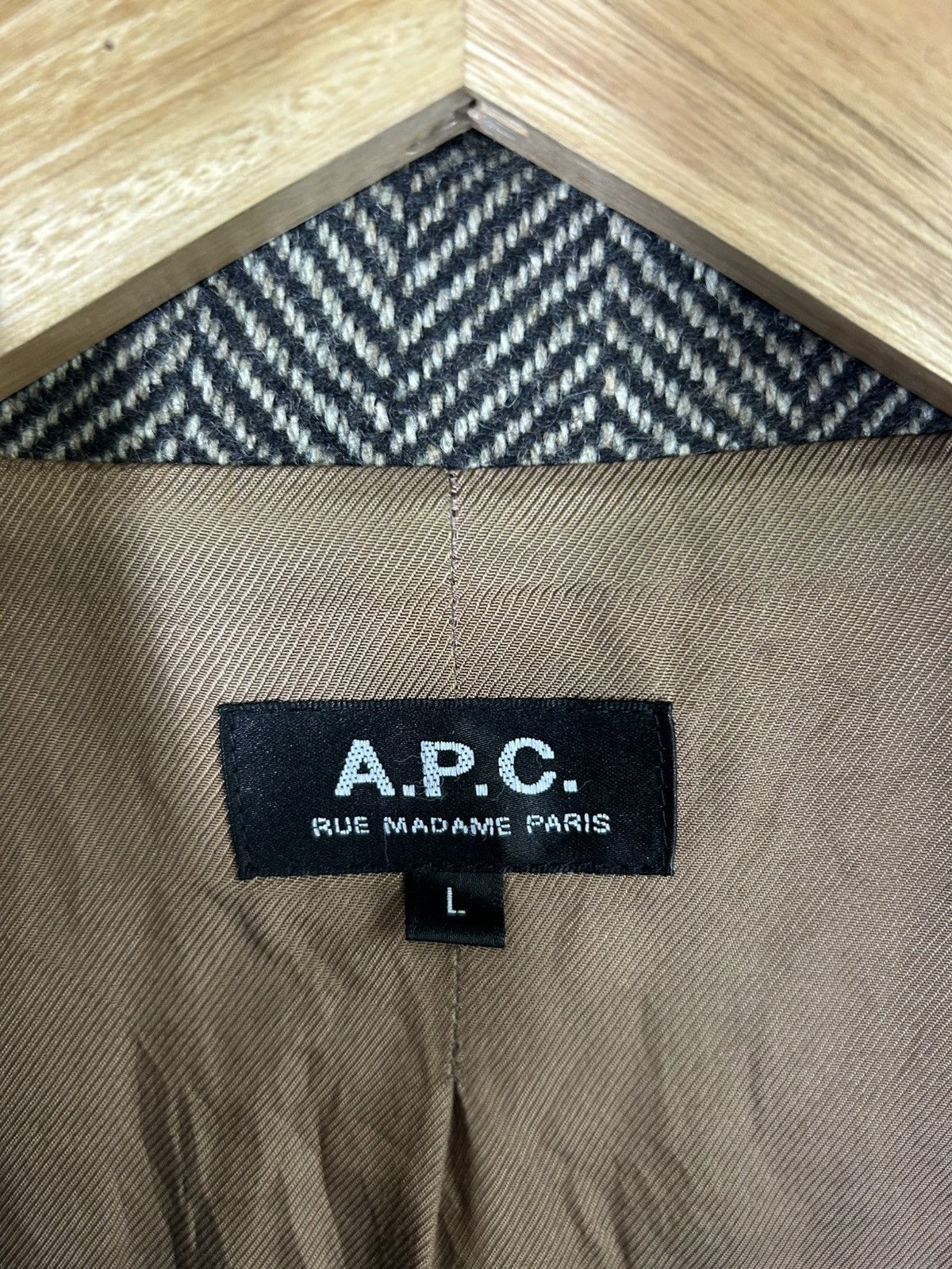 A.P.C. A.P.C. x Robert Noble Wool Herringbone Vintage Tweed Jacket Size US M / EU 48-50 / 2 - 11 Thumbnail