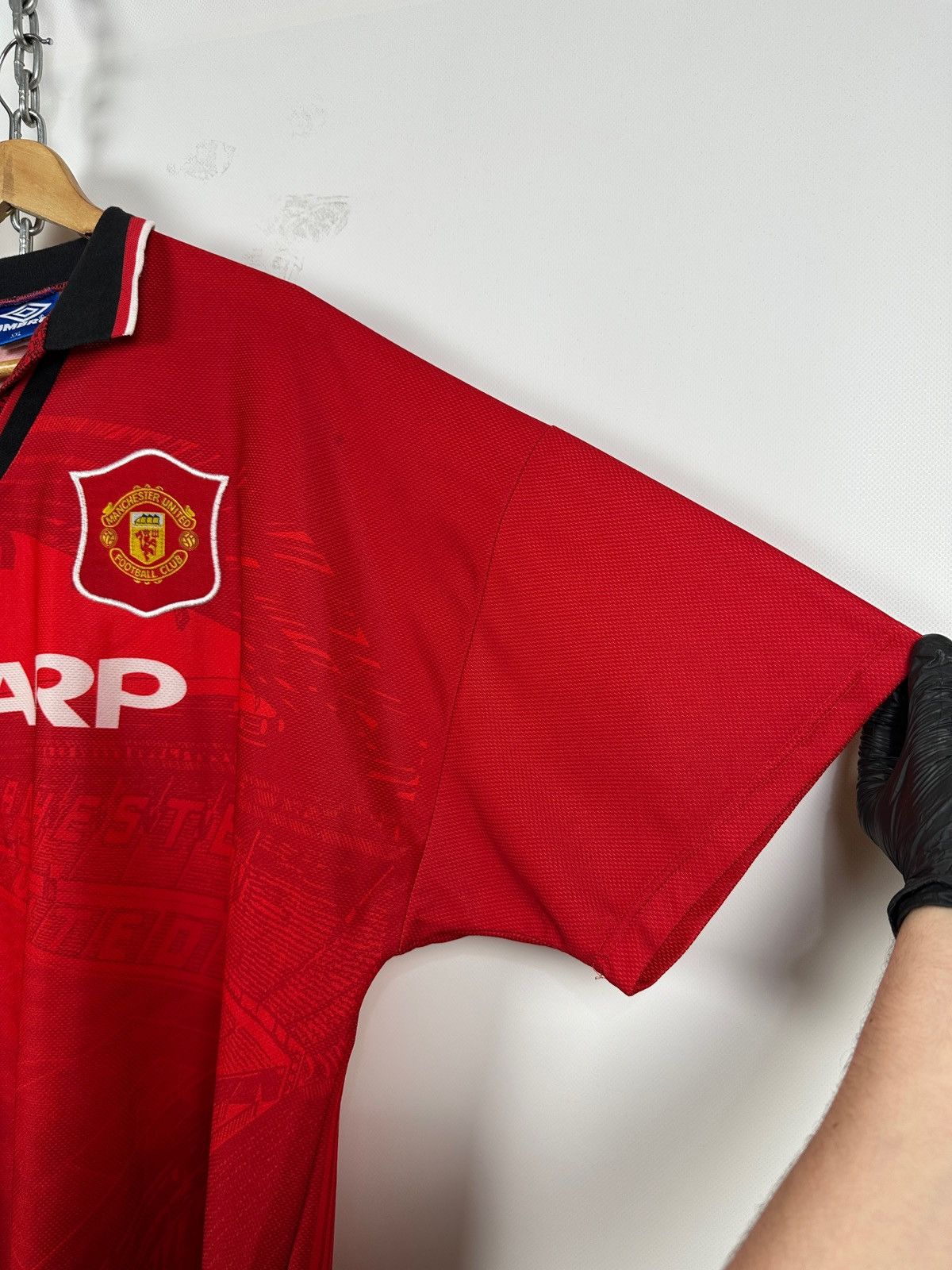 Umbro Vintage 1994-96 Umbro Manchester United Rare Soccer Jersey Size US XXL / EU 58 / 5 - 10 Thumbnail