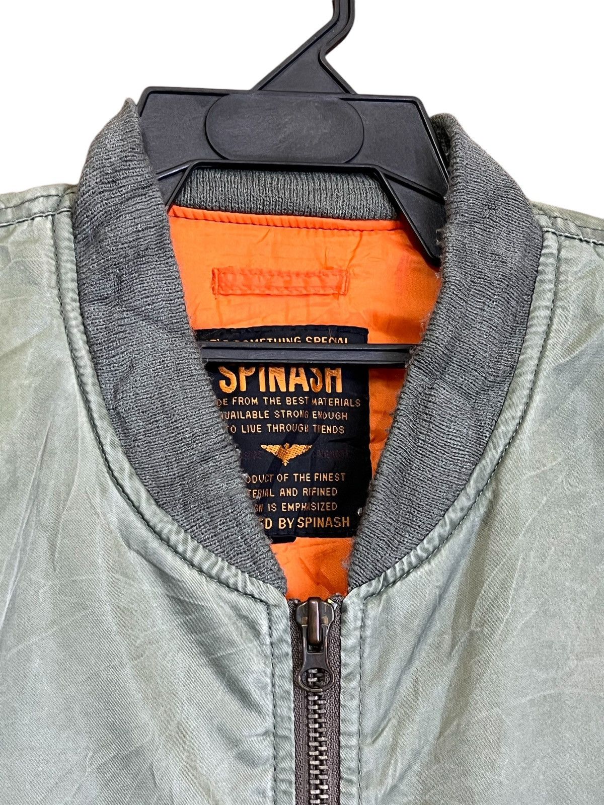 Japanese Brand VINTAGE JAPANESE BRAND SPINASH BOMBER JACKET Size US L / EU 52-54 / 3 - 4 Thumbnail