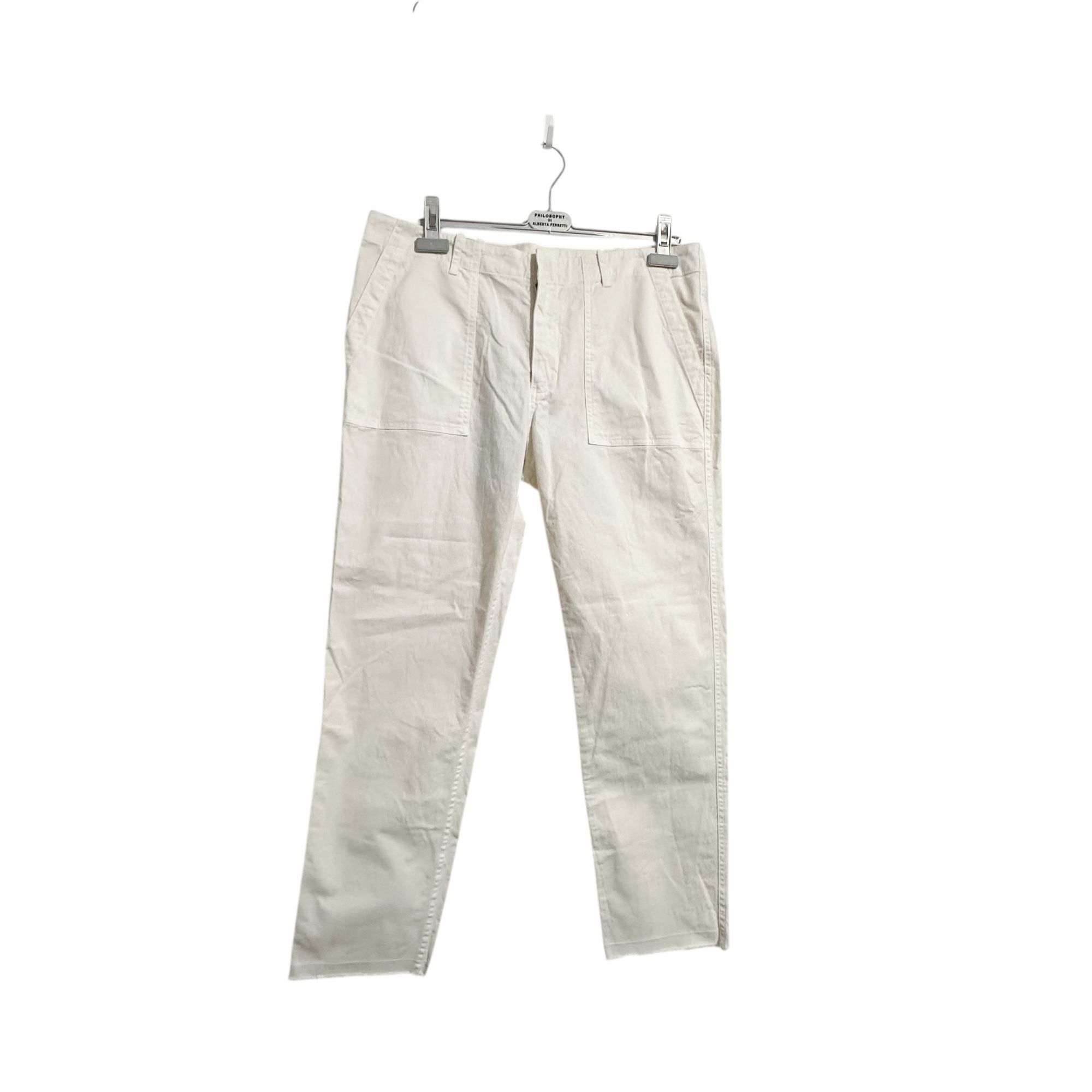 Nili Lotan Nili Lotan Jenna Pants in Eggshell, Size 12, NWT Size 34" / US 12 / IT 48 - 1 Thumbnail