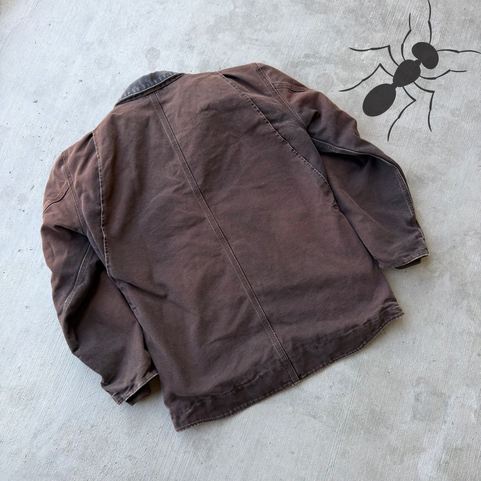 Carhartt × Vintage Carhartt C61 DKB brown chore work wear jacket Size US S / EU 44-46 / 1 - 6 Thumbnail