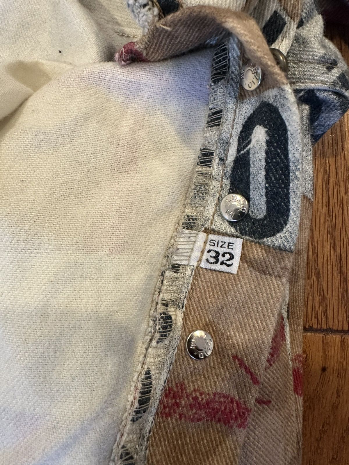 Moschino 1990s Vintage Moschino trompe l'oeil Jeans, Made in Italy Size 32" / US 10 / IT 46 - 12 Thumbnail