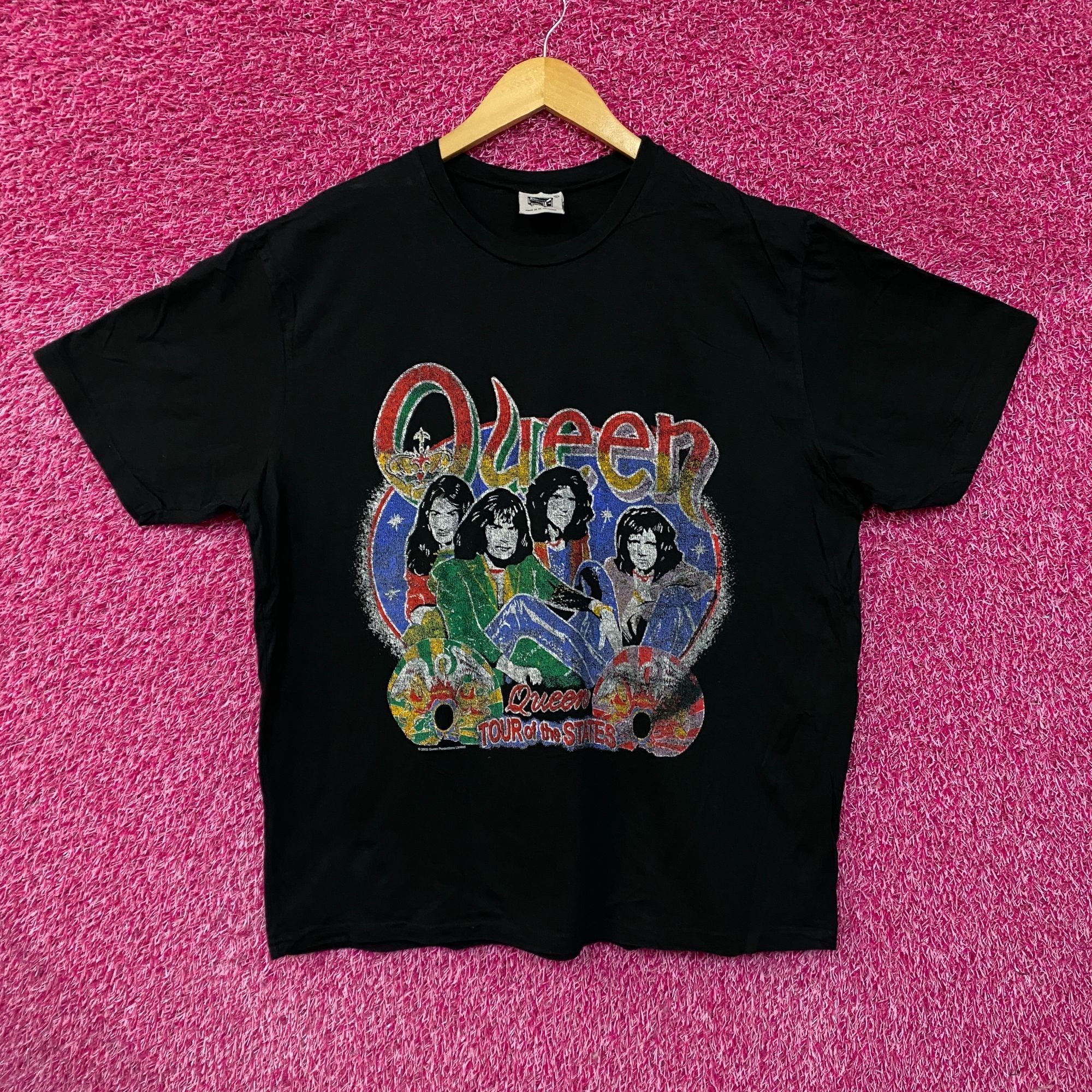 Band Tees Queen Freddie Mercury 05 North American Tour Vtg Tshirt size Size US XL / EU 56 / 4 - 1 Thumbnail