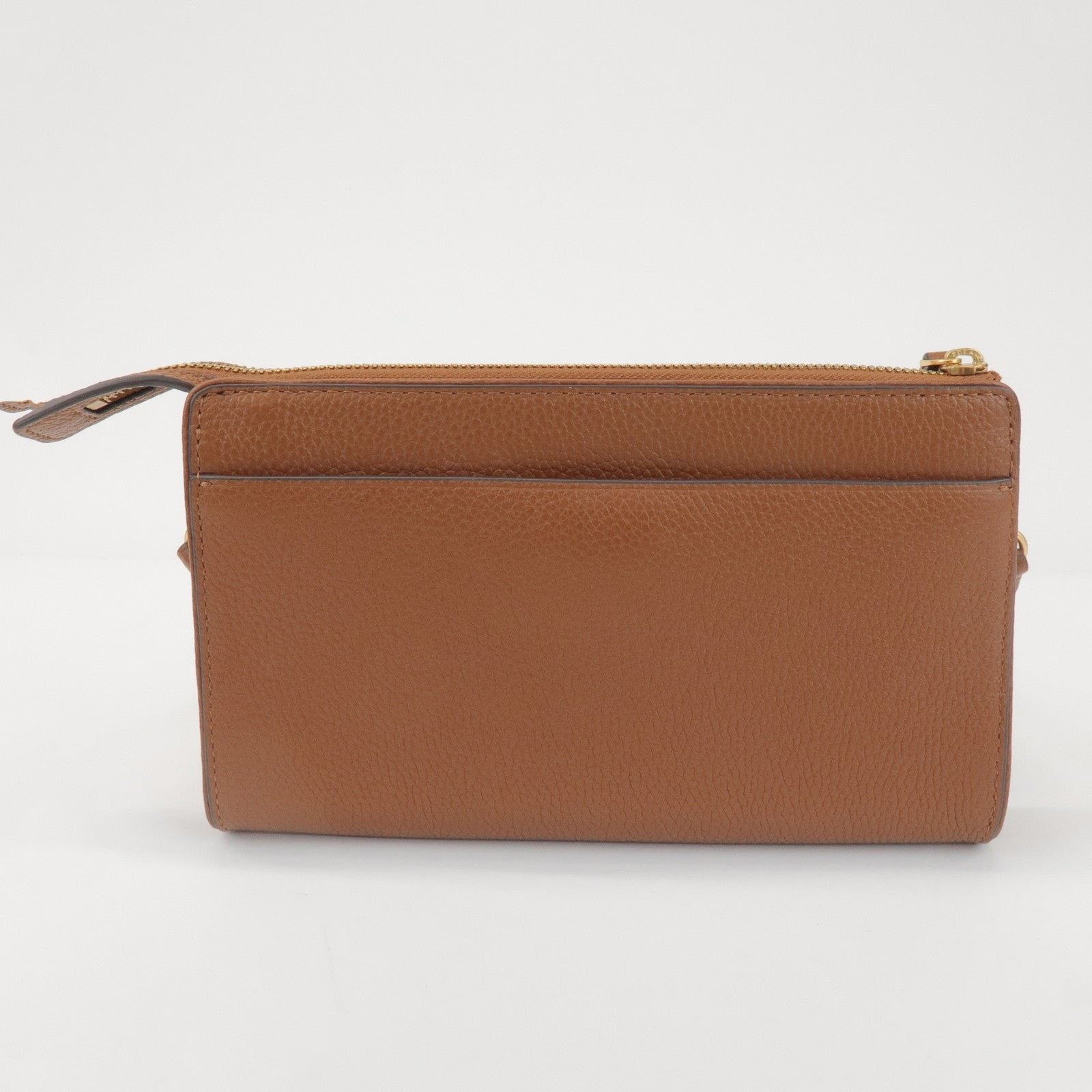 Tory Burch Tory Burch Double T Leather Crossbody Bag Brown Size ONE SIZE - 2 Thumbnail