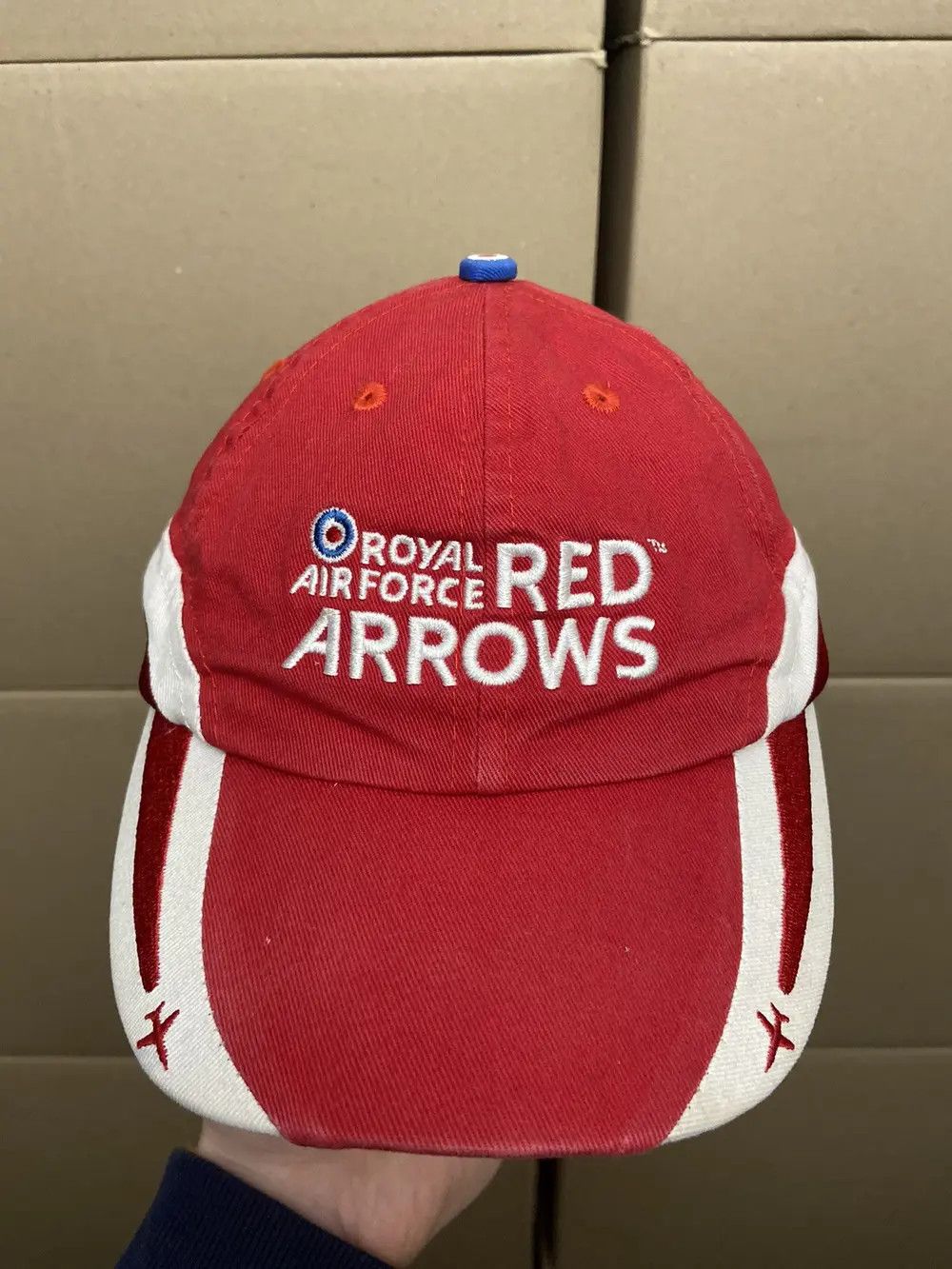 Vintage 🦅 VINTAGE RED ARROWS USA AIR FORCE CAP HAT MILITARY AVIATOR Size ONE SIZE - 7 Thumbnail