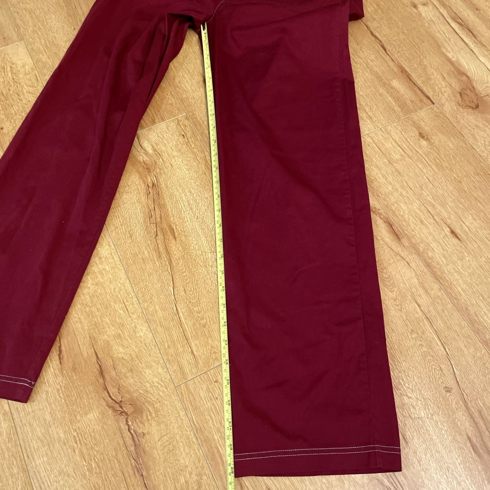 Vintage VINTAGE Chico's Womens Wide Leg Dress Pants Sz 0.5 Cranberry Red Stretch Y2K Low Rise Pants Womens Boys Girls Mens Size 28" / US 6 / IT 42 - 6 Thumbnail