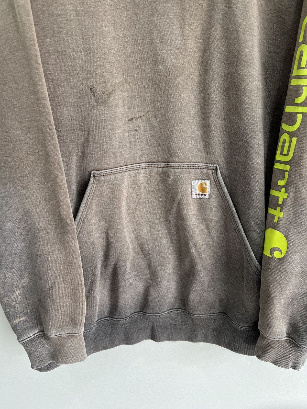 Carhartt Vintage Carhartt Sun Faded Hoodie Sweater Spellout Size US XL / EU 56 / 4 - 4 Thumbnail