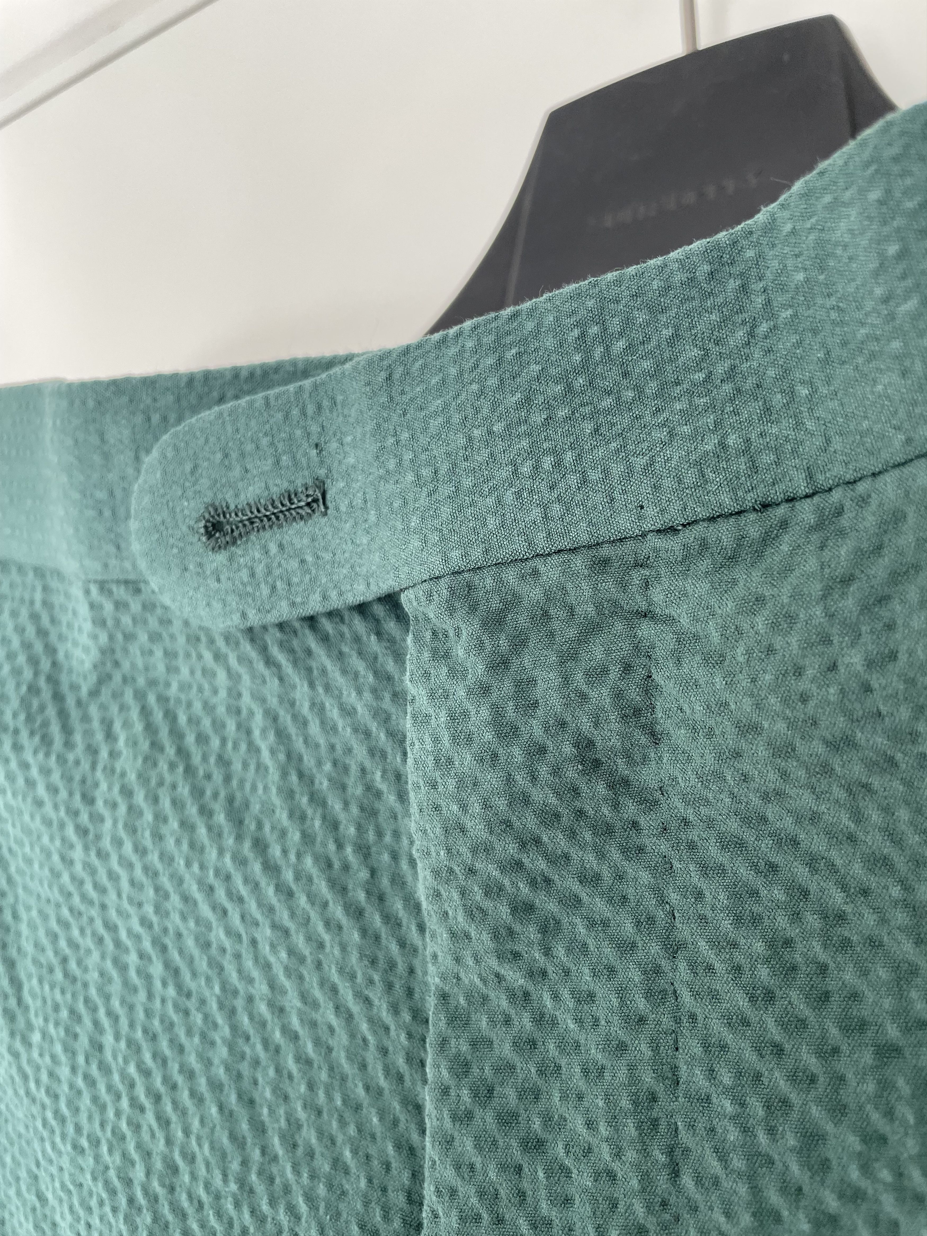 Other NWT Cavour green seersucker trousers, size w34\EU50 Size US 34 / EU 50 - 3 Thumbnail