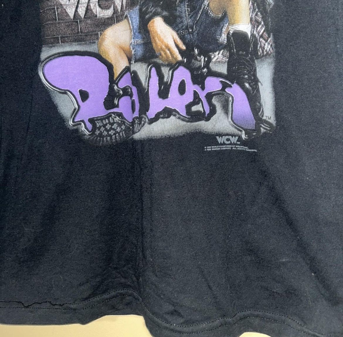 Vintage 1998 Wcw Raven Wresling grail Shirt Mens Small Size US S / EU 44-46 / 1 - 2 Thumbnail