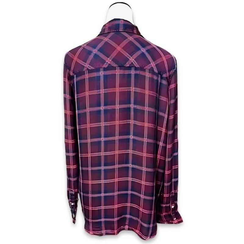 Aeropostale Aeropostale Long Sleeve Shirt Button Down Plaid Red Blue XL Size XL / US 12-14 / IT 48-50 - 5 Thumbnail