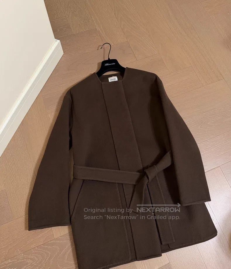 Hermes Hermes Double-Faced Cashmere Mid-Length Coat Size XXS / US 00 / IT 34 - 7 Thumbnail