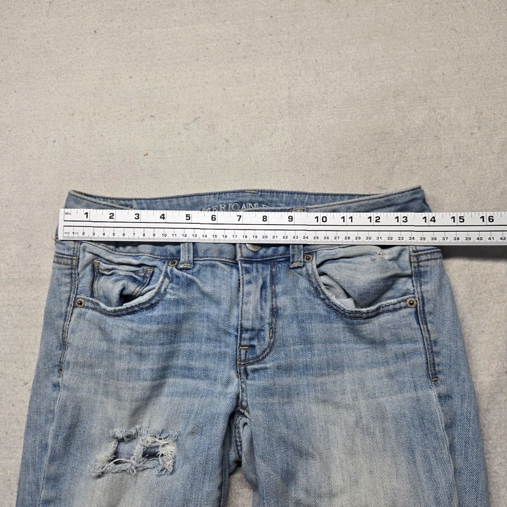 American Eagle Outfitters American Eagle Outfitters Jeans Artist Crop Light Blue 2 Women's Cropped Stretch Modern 90s? Size 26" / US 2 / IT 38 - 6 Thumbnail