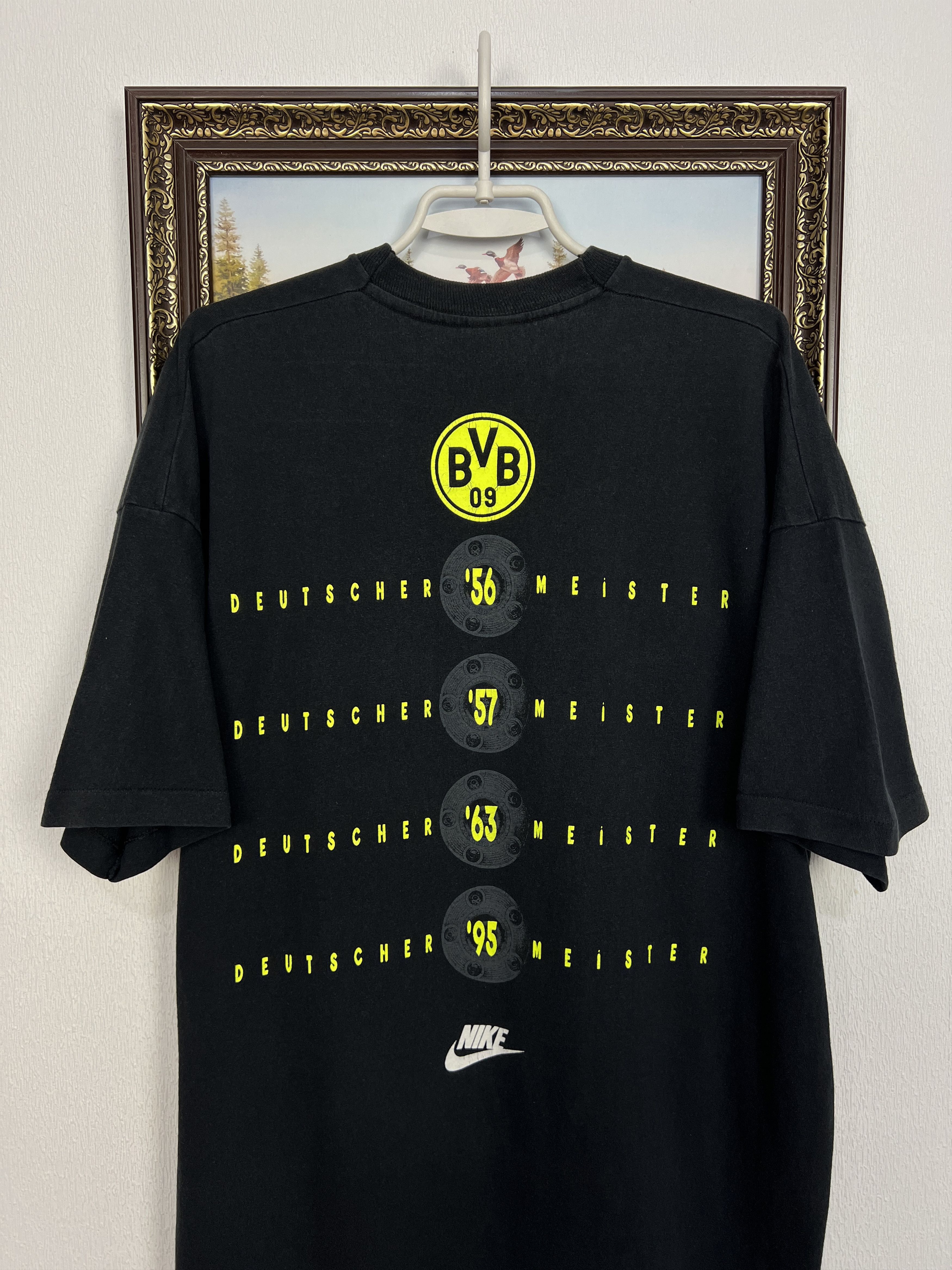 Nike Borussia Dortmund Football Shirt Deutscher Meister Jersey Size US XL / EU 56 / 4 - 9 Thumbnail