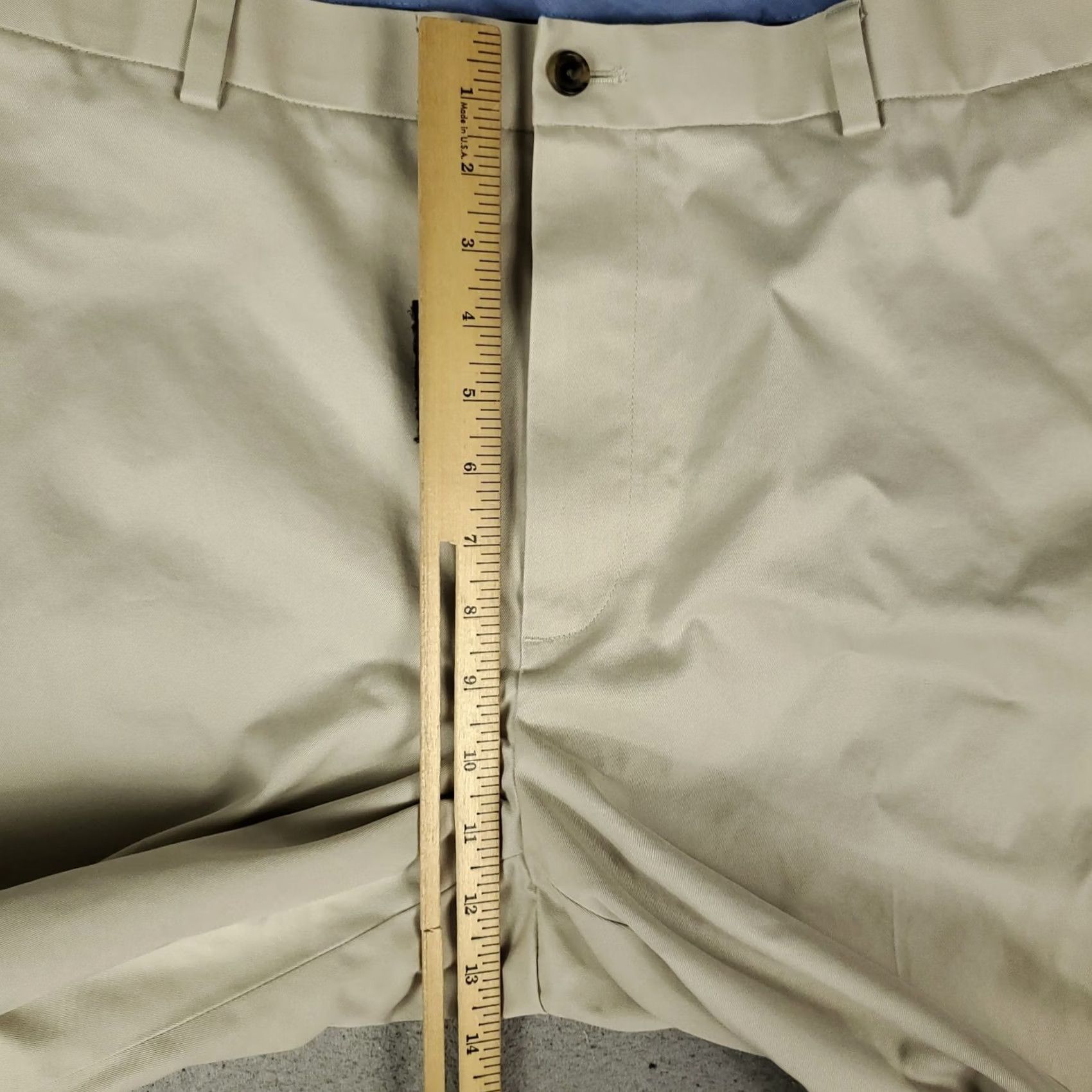 Brooks Brothers Brooks Brothers Pants Mens 38x30 Beige Flat Front Chino Trousers Regular Straight Front Clothing Shirt Size US 38 / EU 54 - 4 Thumbnail