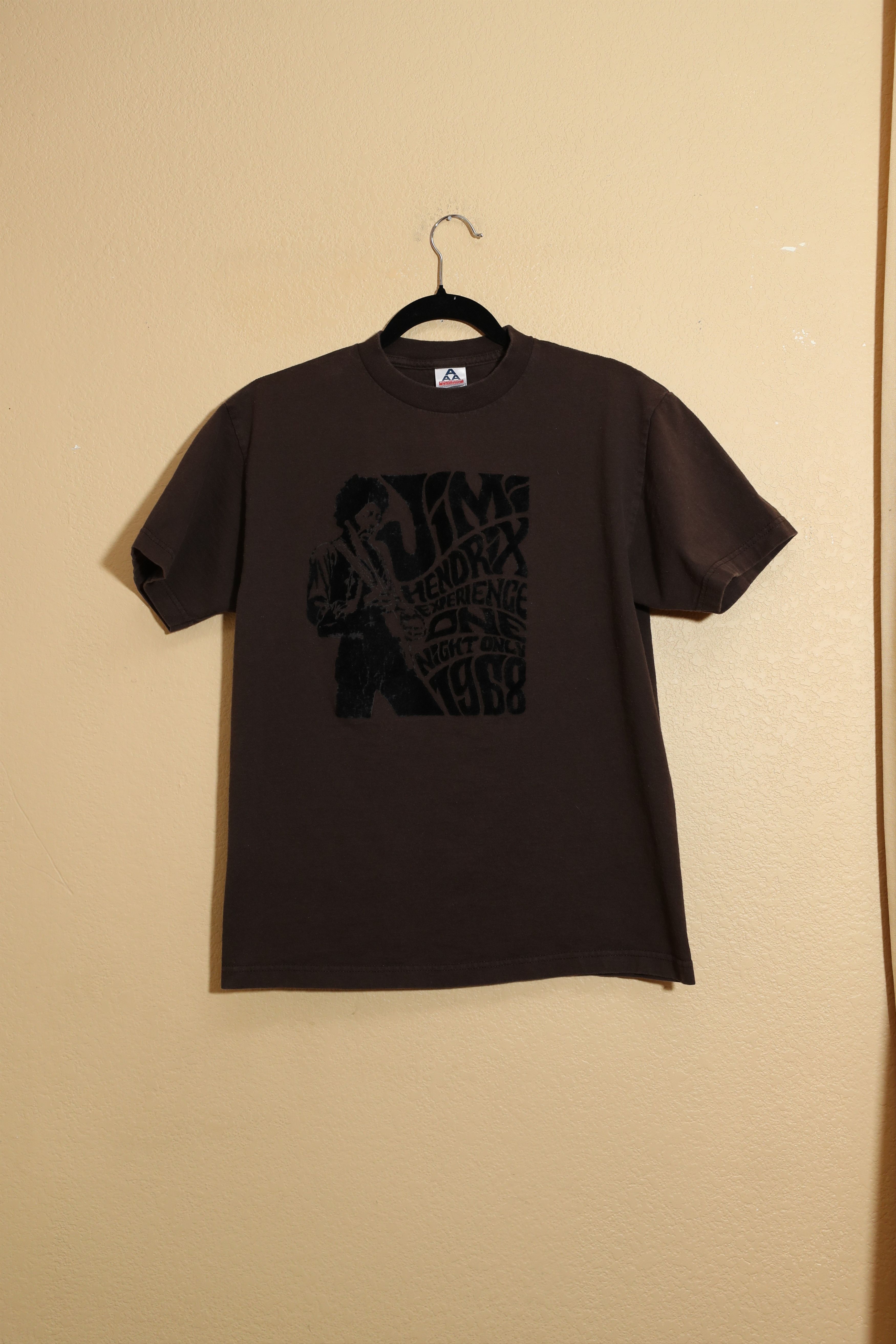 Jimi Hendrix Jimmi Hendrix Experience One Night Only 1968 Felt Tee (M) Size US M / EU 48-50 / 2 - 1 Thumbnail