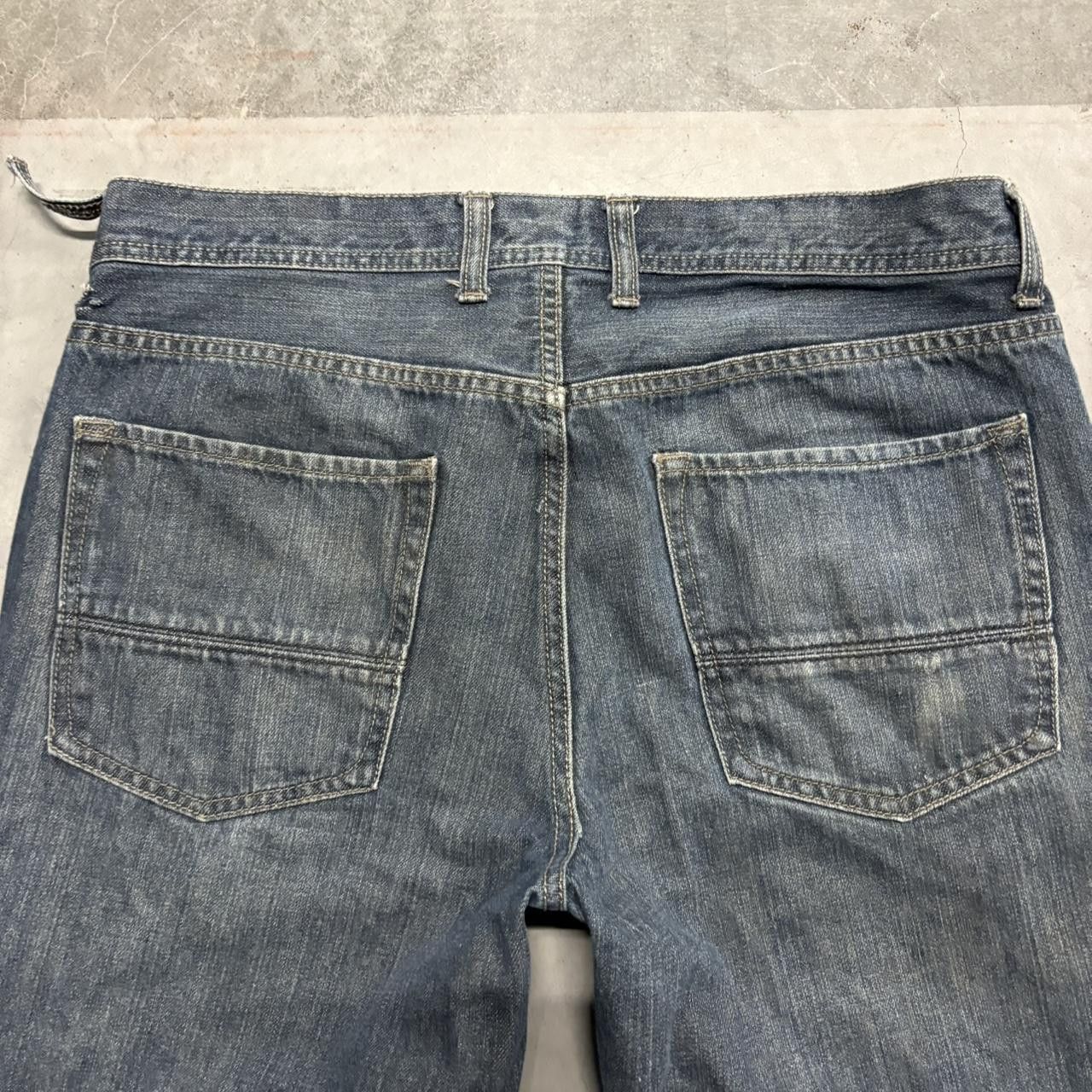 Vintage Crazy Vintage Y2K/2000s Baggy Straight Leg Dark Wash Denim Jeans! Size US 34 / EU 50 - 7 Thumbnail