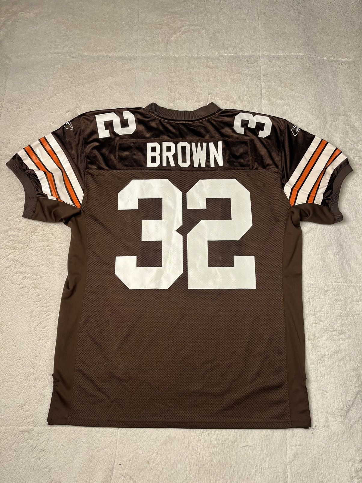 Reebok Reebok NFL Cleveland Brown Jim Brown Stitched Pro Cut Jersey Size US XL / EU 56 / 4 - 5 Thumbnail