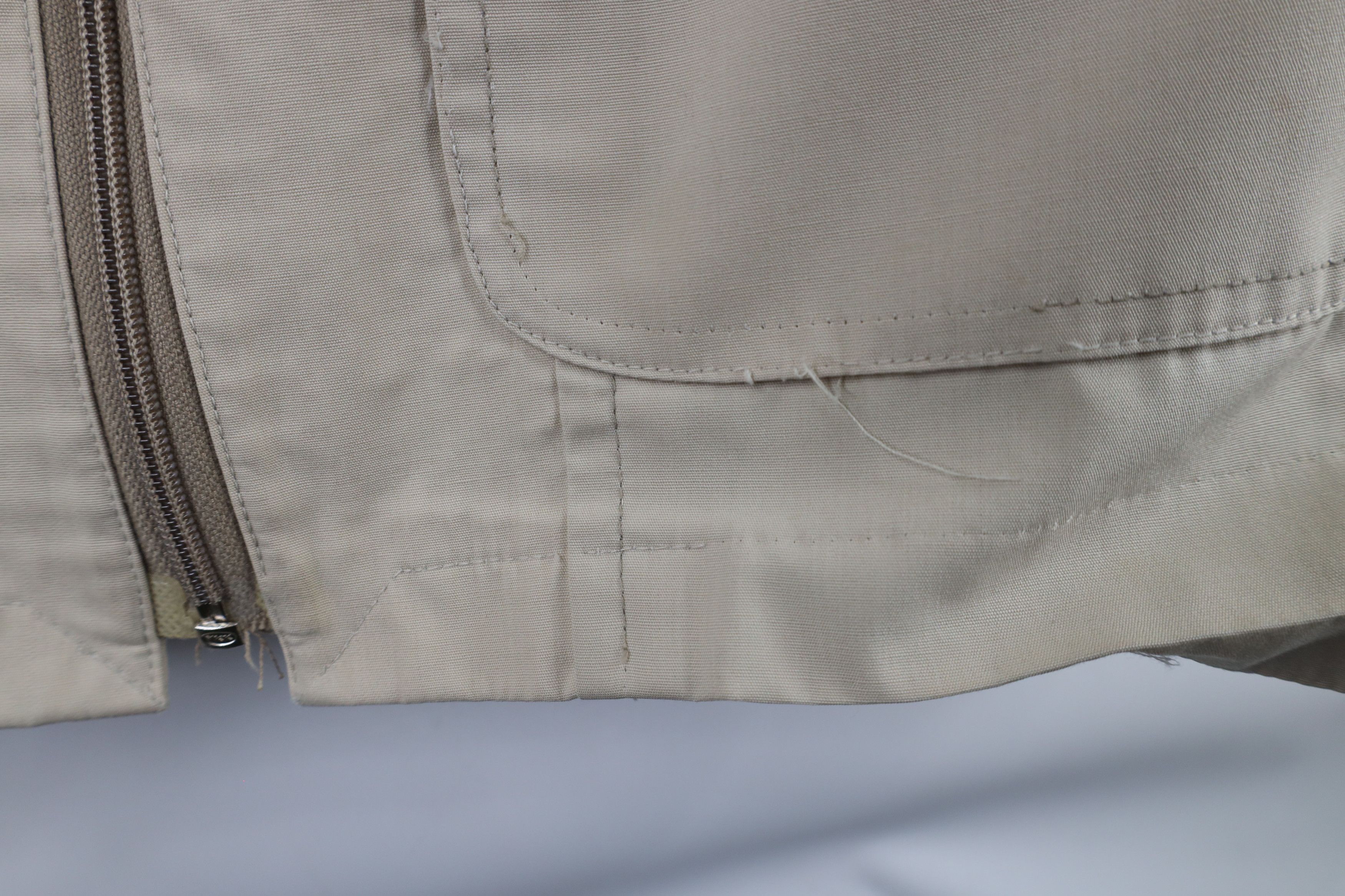 Vintage Vintage 70s Streetwear Buckle Back Full Zip Jacket Beige USA Size US L / EU 52-54 / 3 - 14 Thumbnail