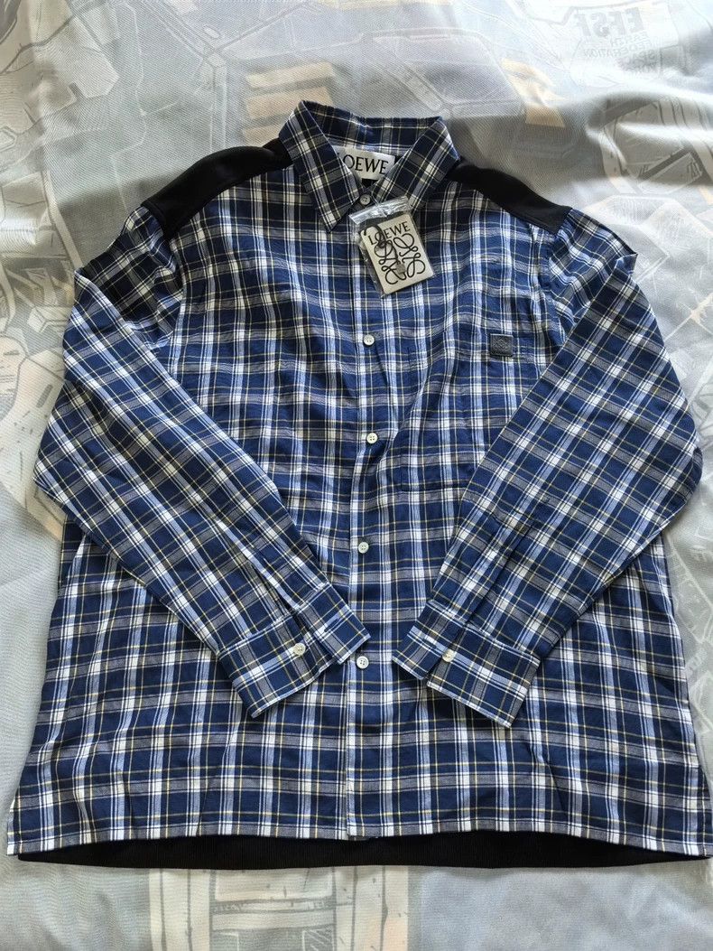 Loewe Loewe Men's long sleeve plaid shirt Size US M / EU 48-50 / 2 - 3 Thumbnail