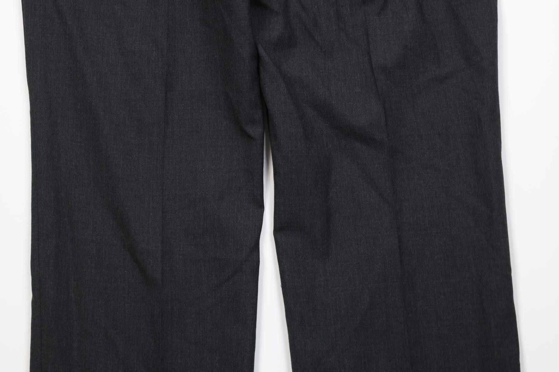 Vintage Vintage 90s Streetwear Wool Knit Wide Leg Chino Pants Gray Size US 38 / EU 54 - 12 Thumbnail
