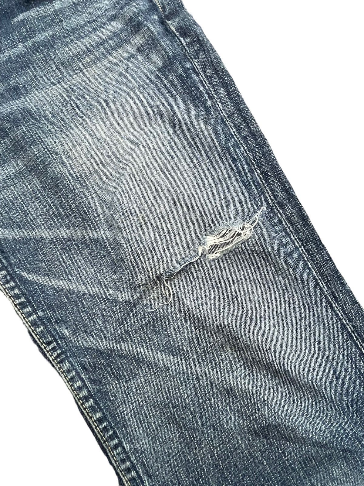 Levi's Vintage Flare Levis Redloop Faded & Distresed Denim Size 34" / US 12 / IT 48 - 4 Thumbnail