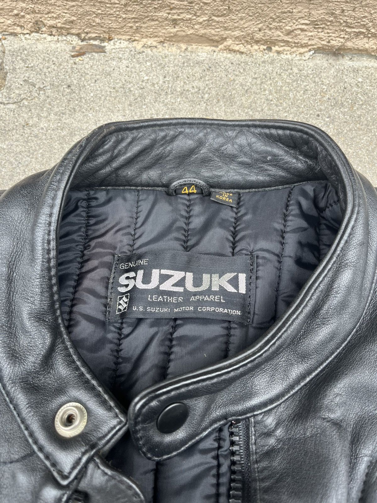 Vintage Vintage Suzuki Leather Motorcycle Jacket Size 44 Size US S / EU 44-46 / 1 - 2 Thumbnail