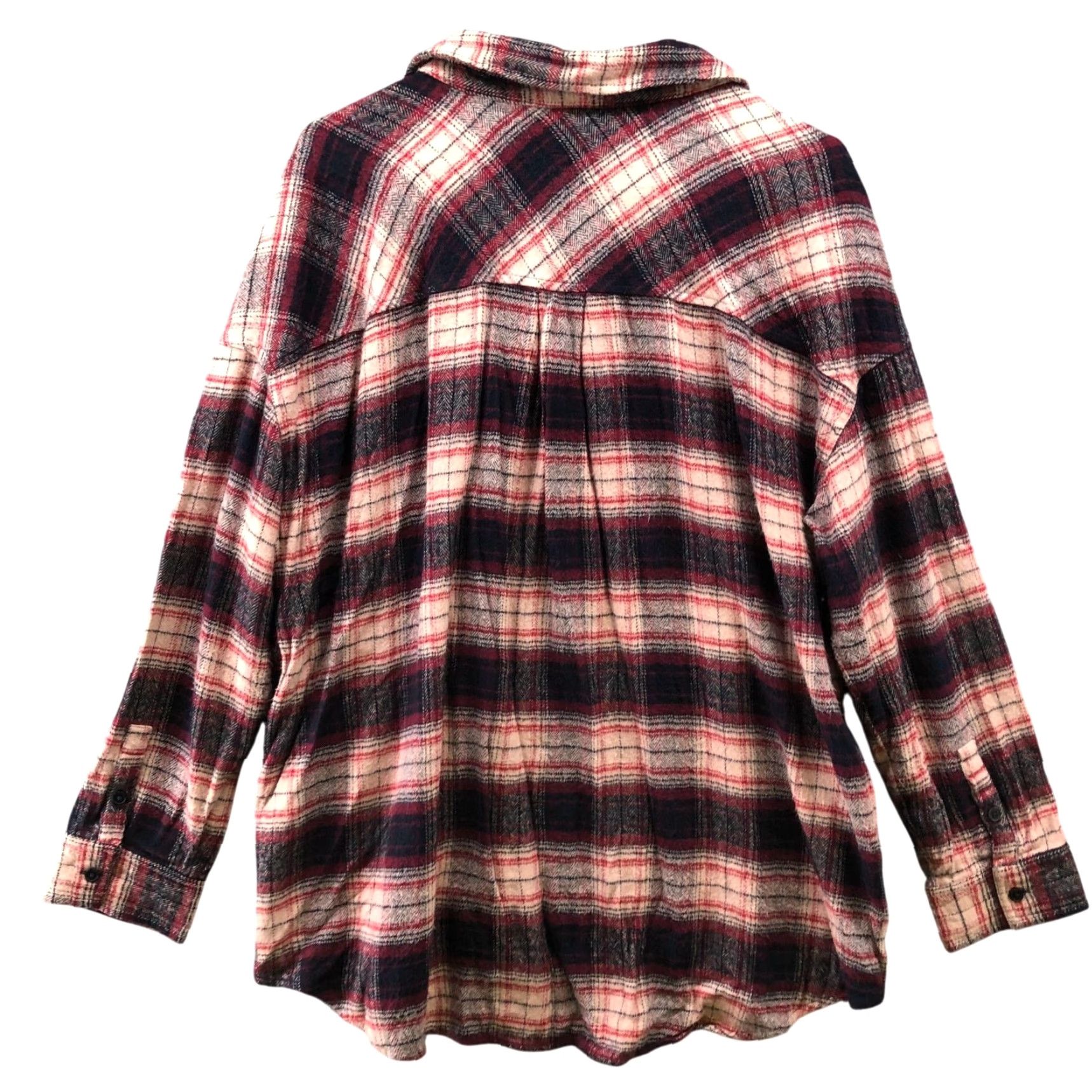 Vintage BP Oversized Flannel Shirt Womens L Lightweight Pink Plaid Casual Button-Up Size L / US 10 / IT 46 - 2 Thumbnail
