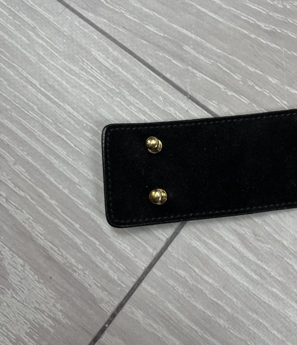 Gucci Gucci Tom Ford Black Suede Big Buckle Waist Belt Size ONE SIZE - 16 Thumbnail