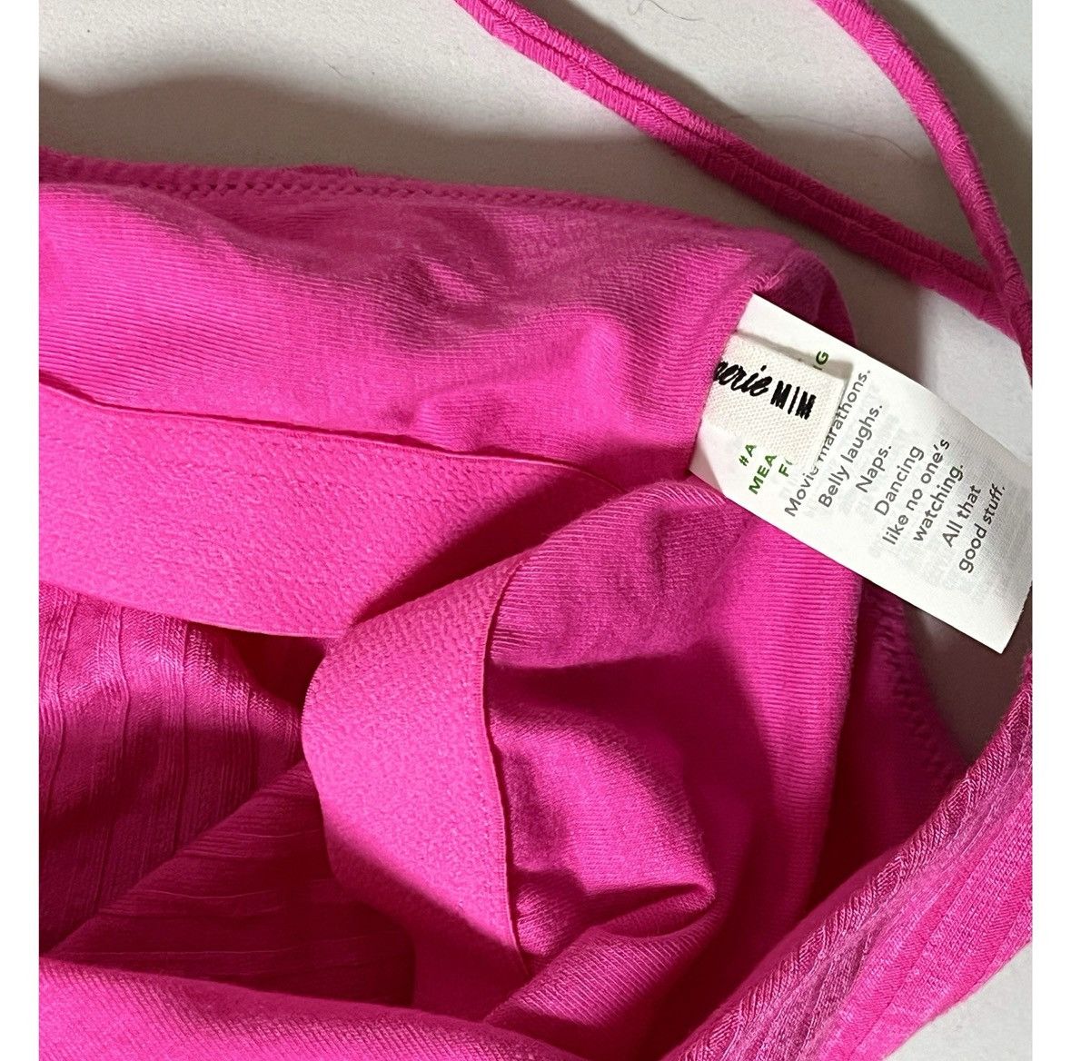 American Eagle Outfitters Aerie Pink Shelf-Bra Racerback Floral Crop Top Shirt Size M🩷 Size M / US 6-8 / IT 42-44 - 6 Thumbnail