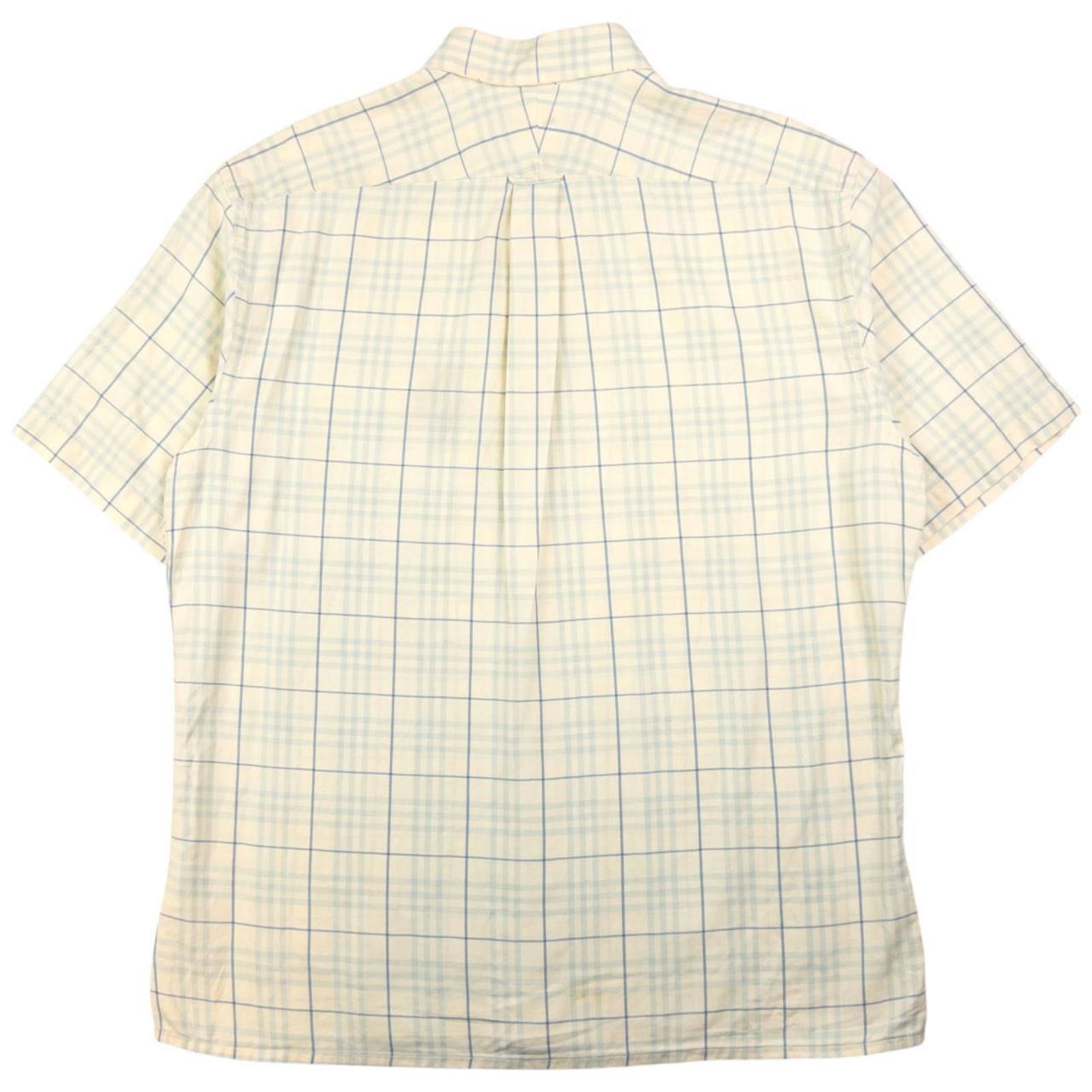 Vintage Burberry Nova Check Short Sleeve Button Up Shirt M