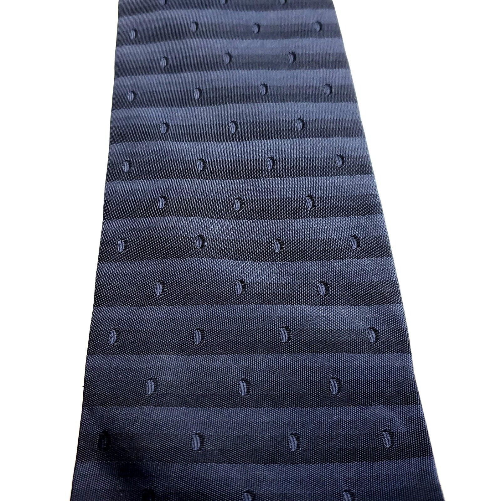 DKNY DKNY Blue Gray Silk Tie Woven Wide Dots Size ONE SIZE - 2 Thumbnail