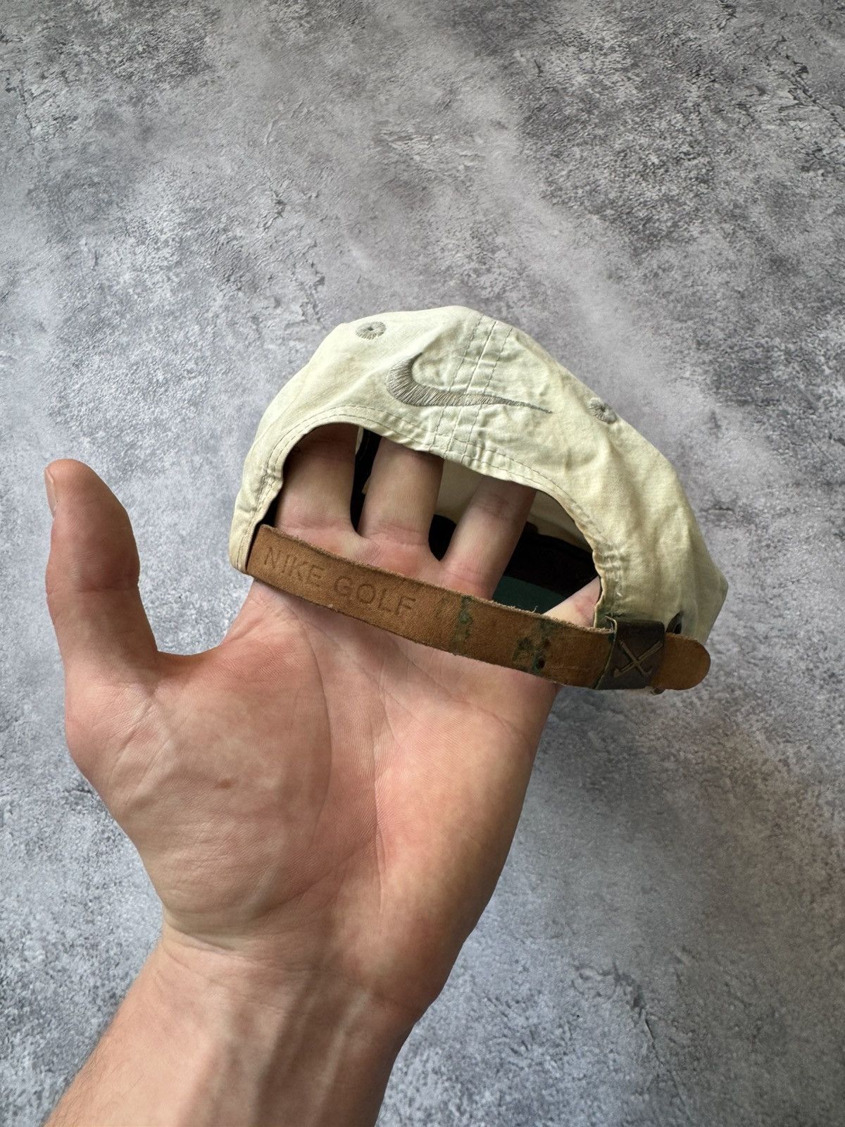 Nike × Vintage Vintage 90s Nike golf cap streetwear style small swoosh Size ONE SIZE - 7 Thumbnail