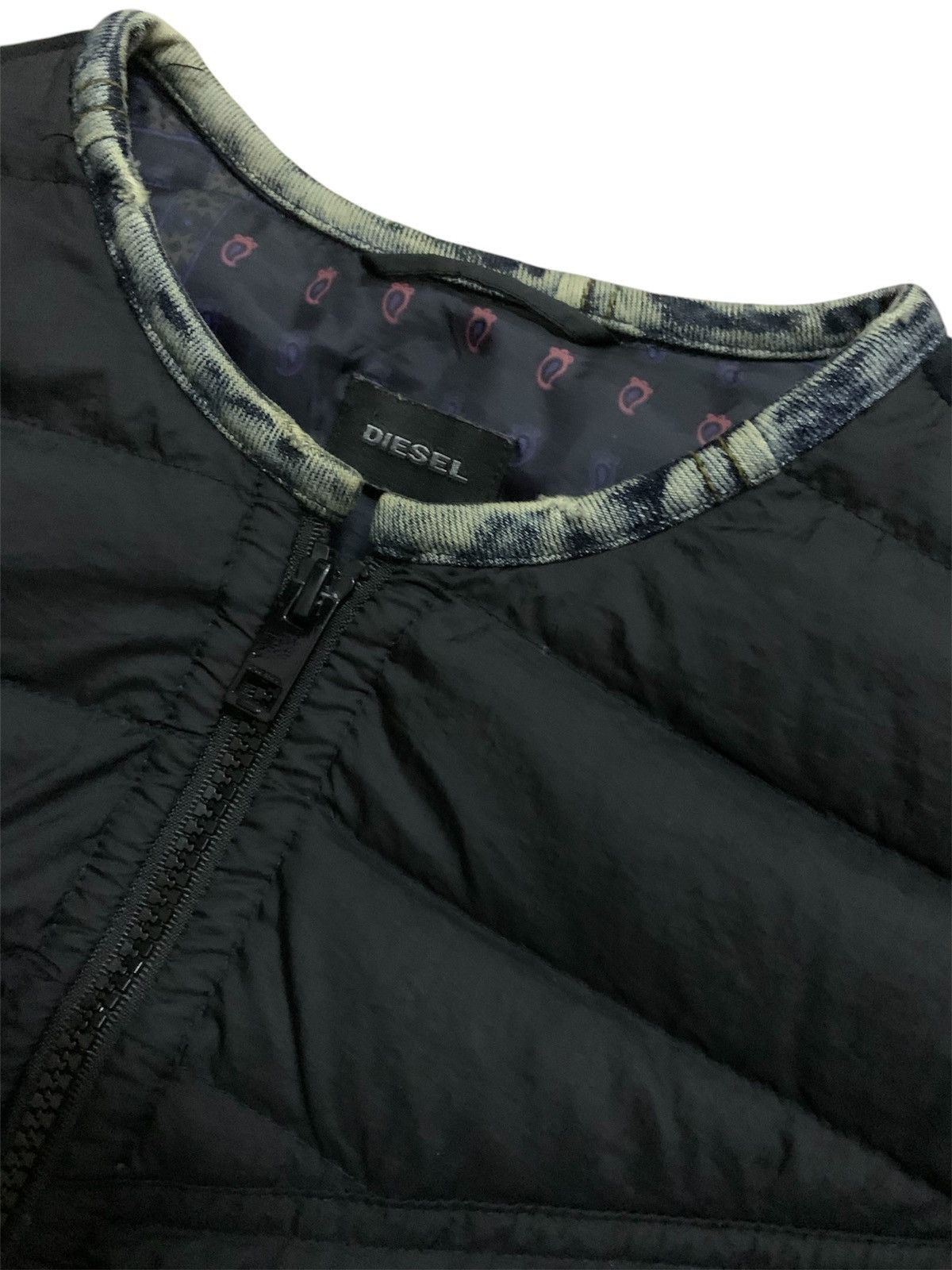 Diesel 💥Vtg Diesel Down Zipper Vest Jacket Size US L / EU 52-54 / 3 - 4 Thumbnail