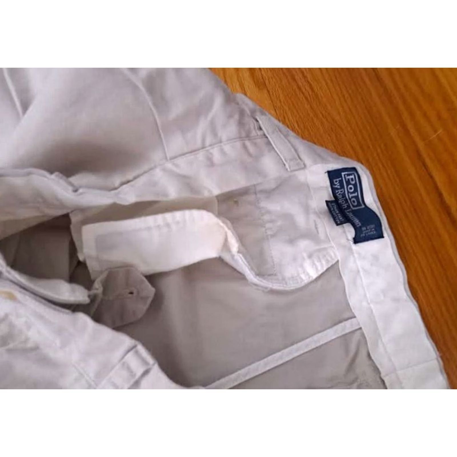 Polo Ralph Lauren Polo Ralph Lauren Pants Chino 38-32 Men Regular Beige Canvas Cotton Pockets Straight Inseam 32 Size US M / EU 48-50 / 2 - 3 Thumbnail