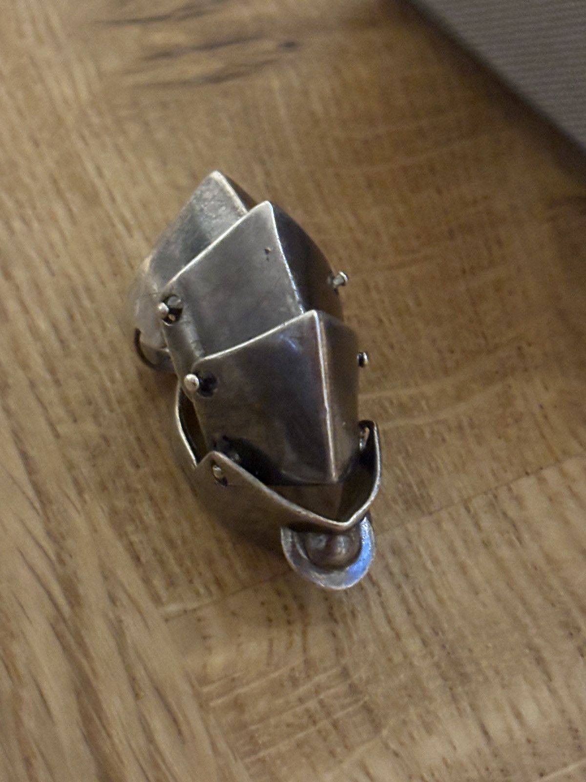 Vivienne Westwood Vivienne Westwood Armour Orb Ring – Sterling Silver 925 Size ONE SIZE - 4 Thumbnail