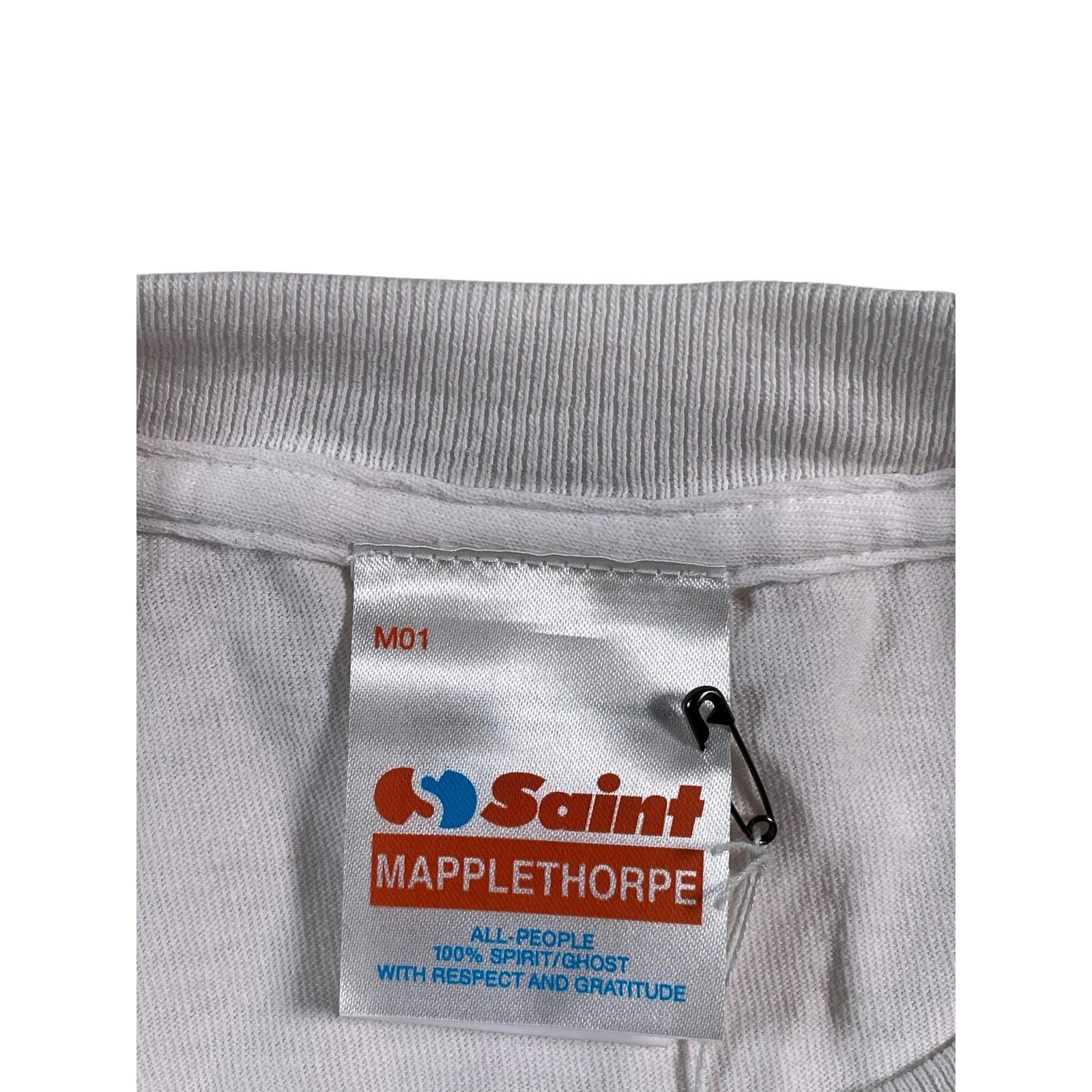 Saint Michael Saint Michael 'Calla Lily' White Tee Size US XXL / EU 58 / 5 - 3 Thumbnail