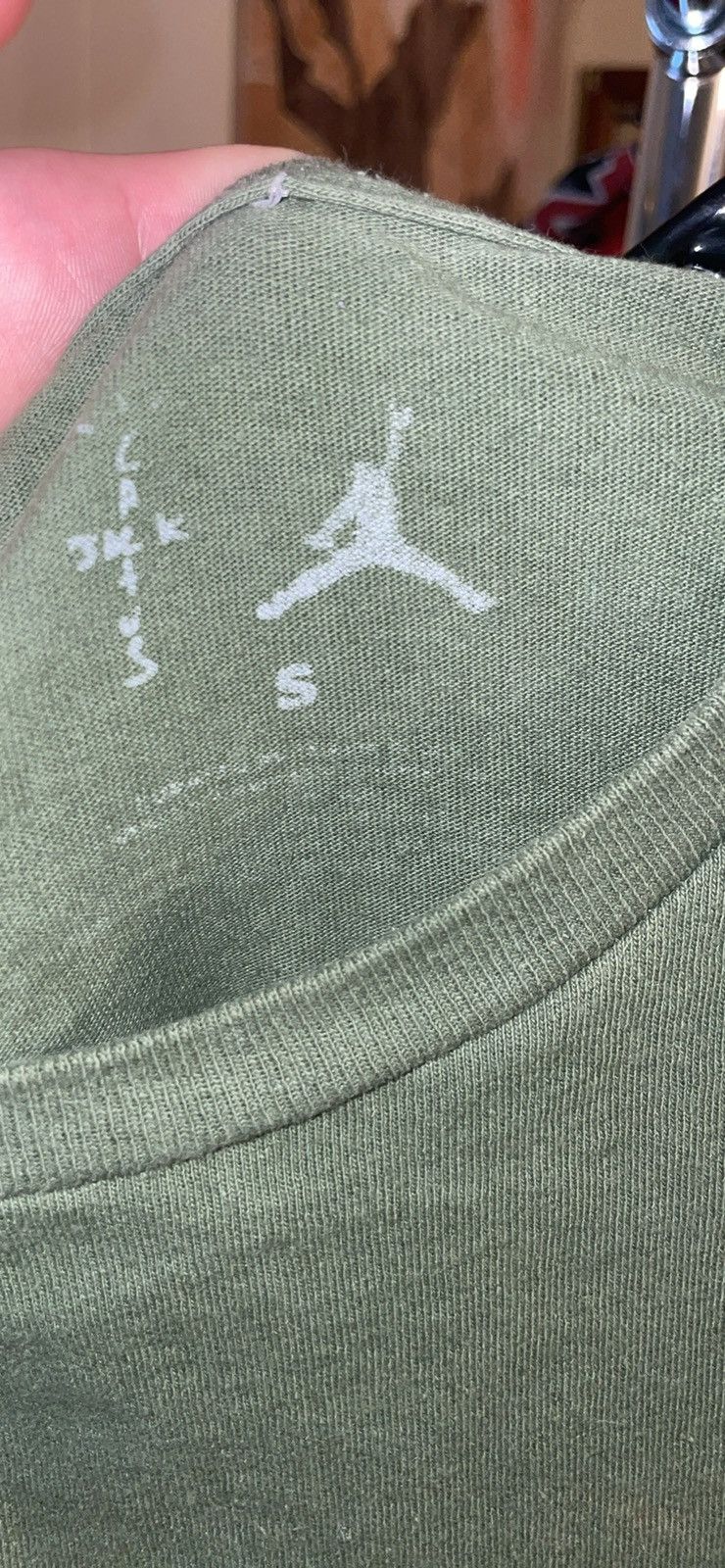 Olive Travis Scott air Jordan Nike tee