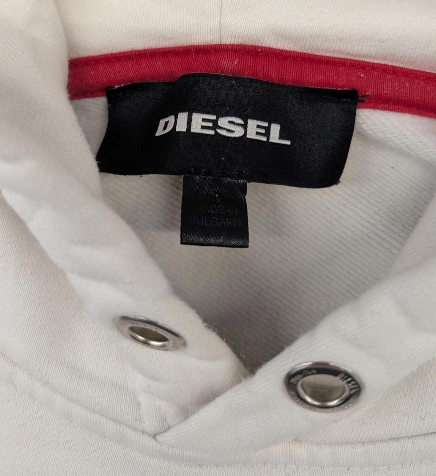 Diesel Y2K Diesel Peeling Box Logo White Hoodie Size US XL / EU 56 / 4 - 3 Thumbnail
