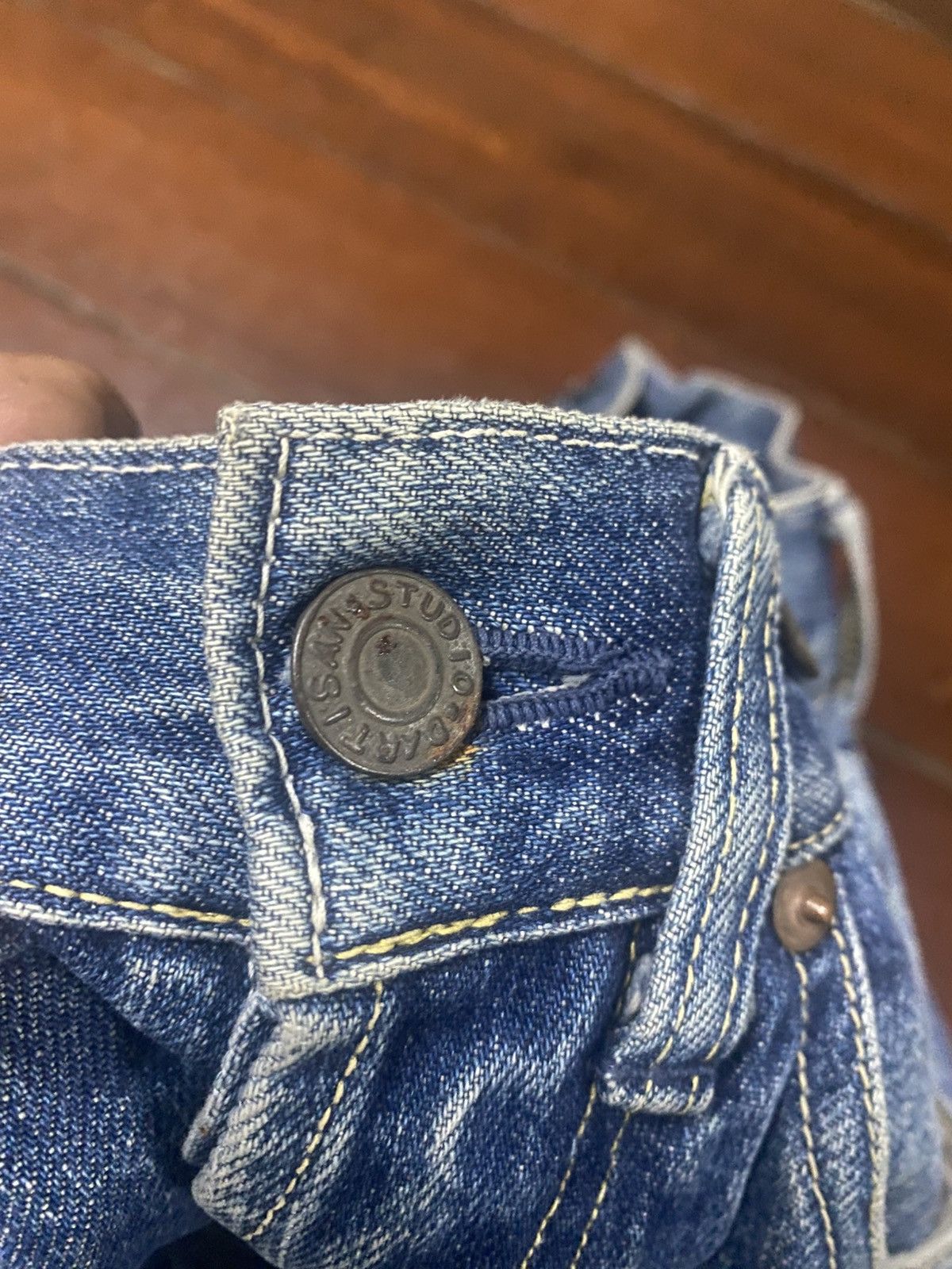 Kapital Vintage Studio D'artisan Selvedge Denim buckle back mud wash Size US 30 / EU 46 - 10 Thumbnail