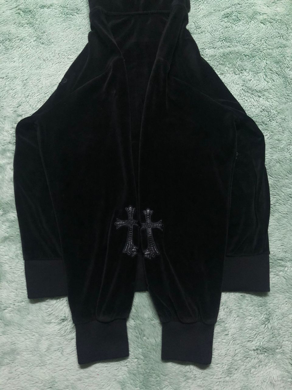 Affliction Y2K BE AMBITION CROSS HOODIE ZIPPER VELVET Size US L / EU 52-54 / 3 - 7 Thumbnail