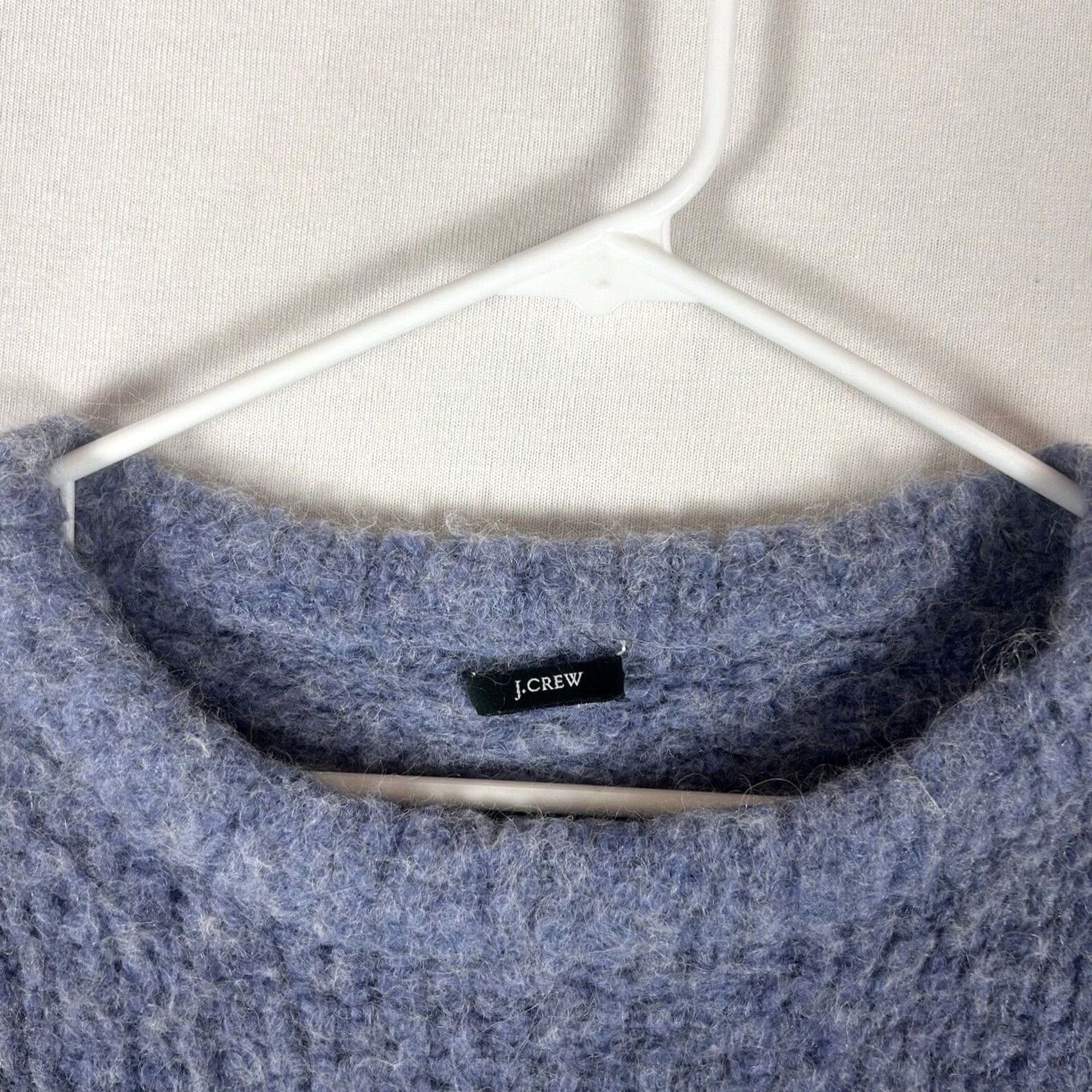 J.Crew J.CREW Sweater Womens S Wool Alpaca Blend Pullover Mock Neck Pockets Slim Knit Blue - Mens Women Size S / US 4 / IT 40 - 2 Thumbnail