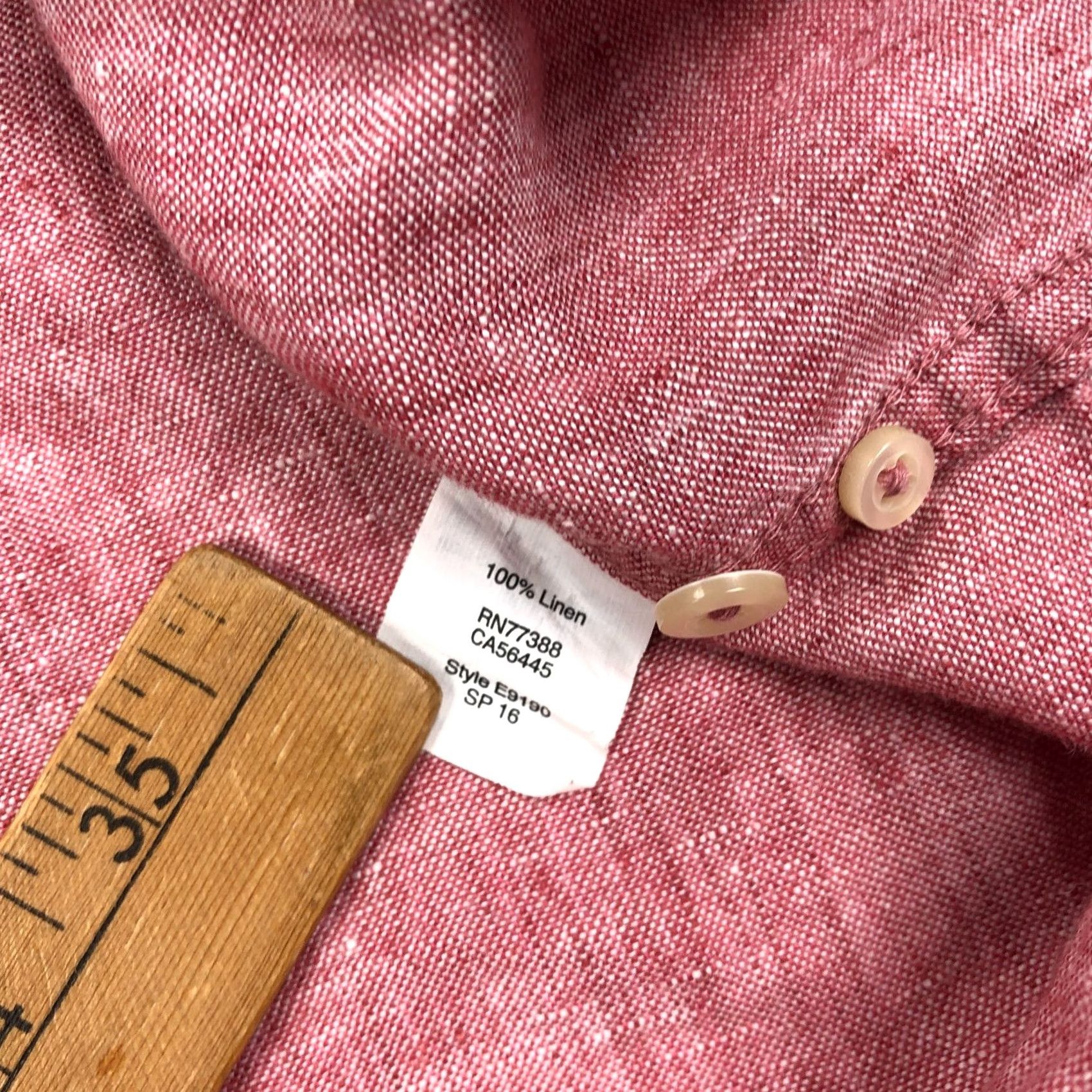 J.Crew VINTAGE J Crew Linen Shirt Mens M Slim Fit Nantucket Red Preppy Coastal Size US M / EU 48-50 / 2 - 7 Thumbnail