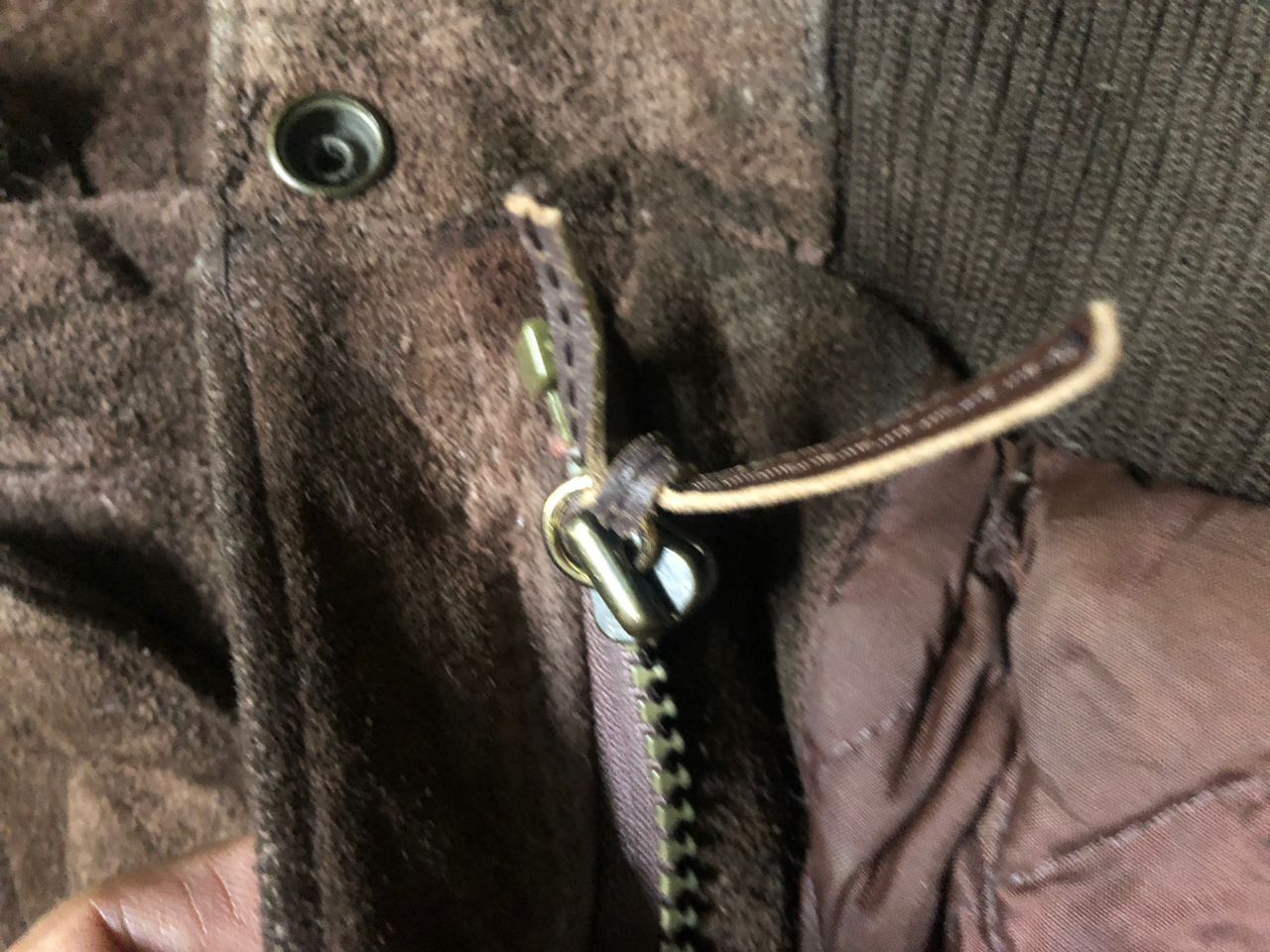 Robinson Les Bains 90s Robinson Les Bains Suede Leather US.Air Force Jacket Size US L / EU 52-54 / 3 - 17 Thumbnail