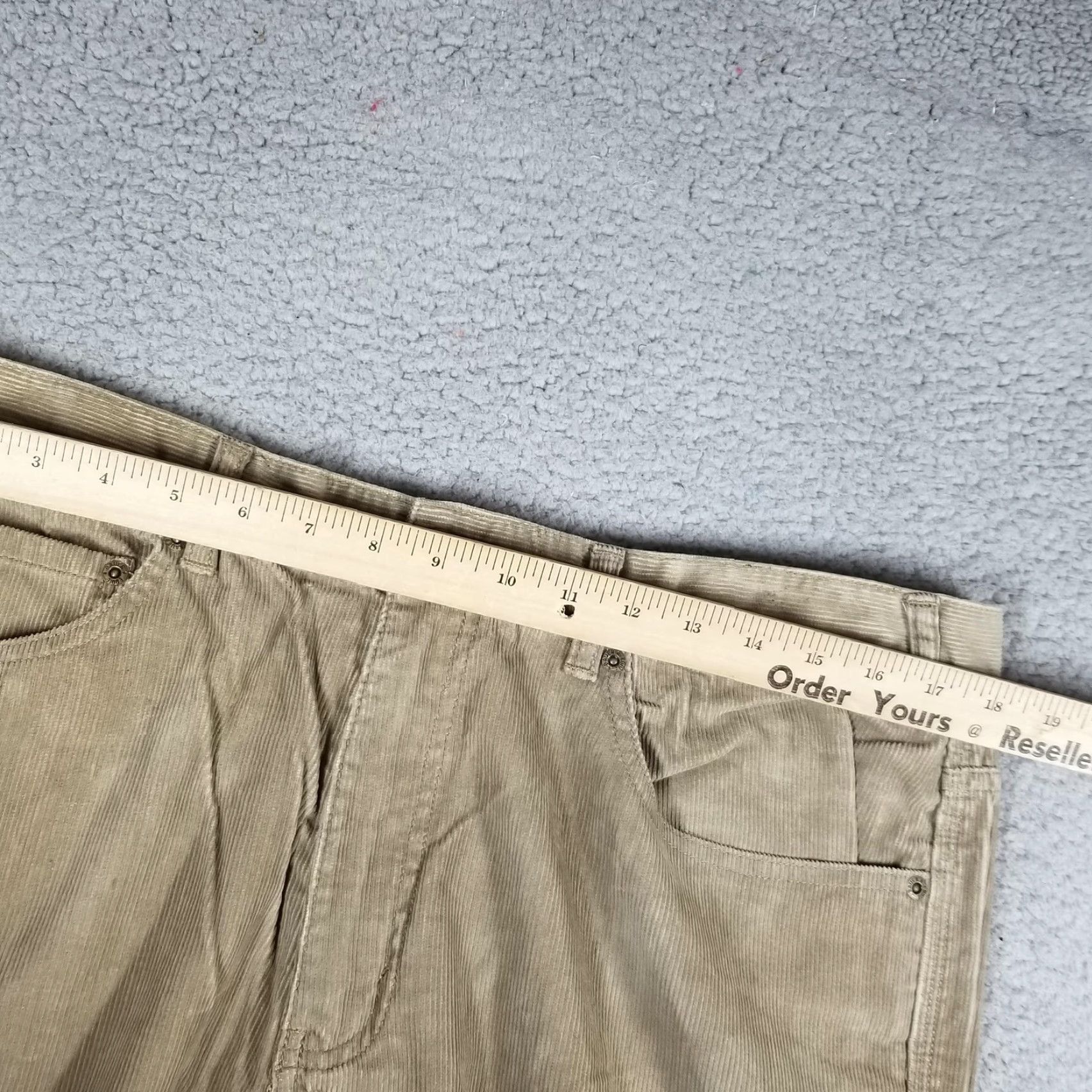 Eddie Bauer Eddie Bauer Corduroy Pants 36x32 Beige 5-Pocket Straight Leg Casual Mens Size US 36 / EU 52 - 3 Thumbnail