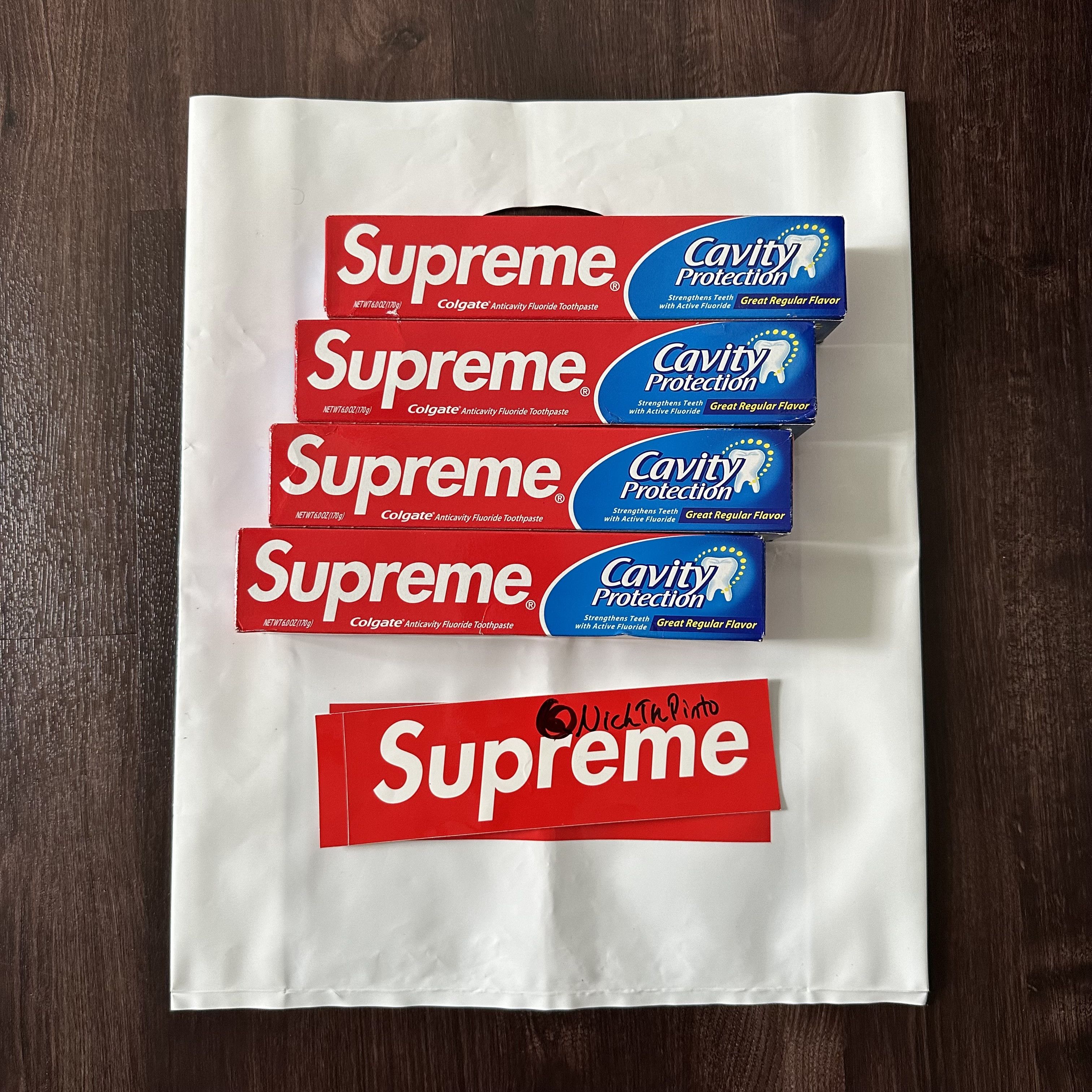 Supreme Colgate Toothpaste 4x Lot (Not Fit For Human Use) | Grailed
