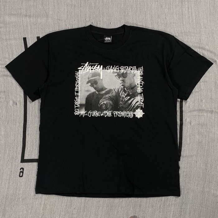 Stussy RARE STUSSY x GANG STARR TEE LARGE | Grailed