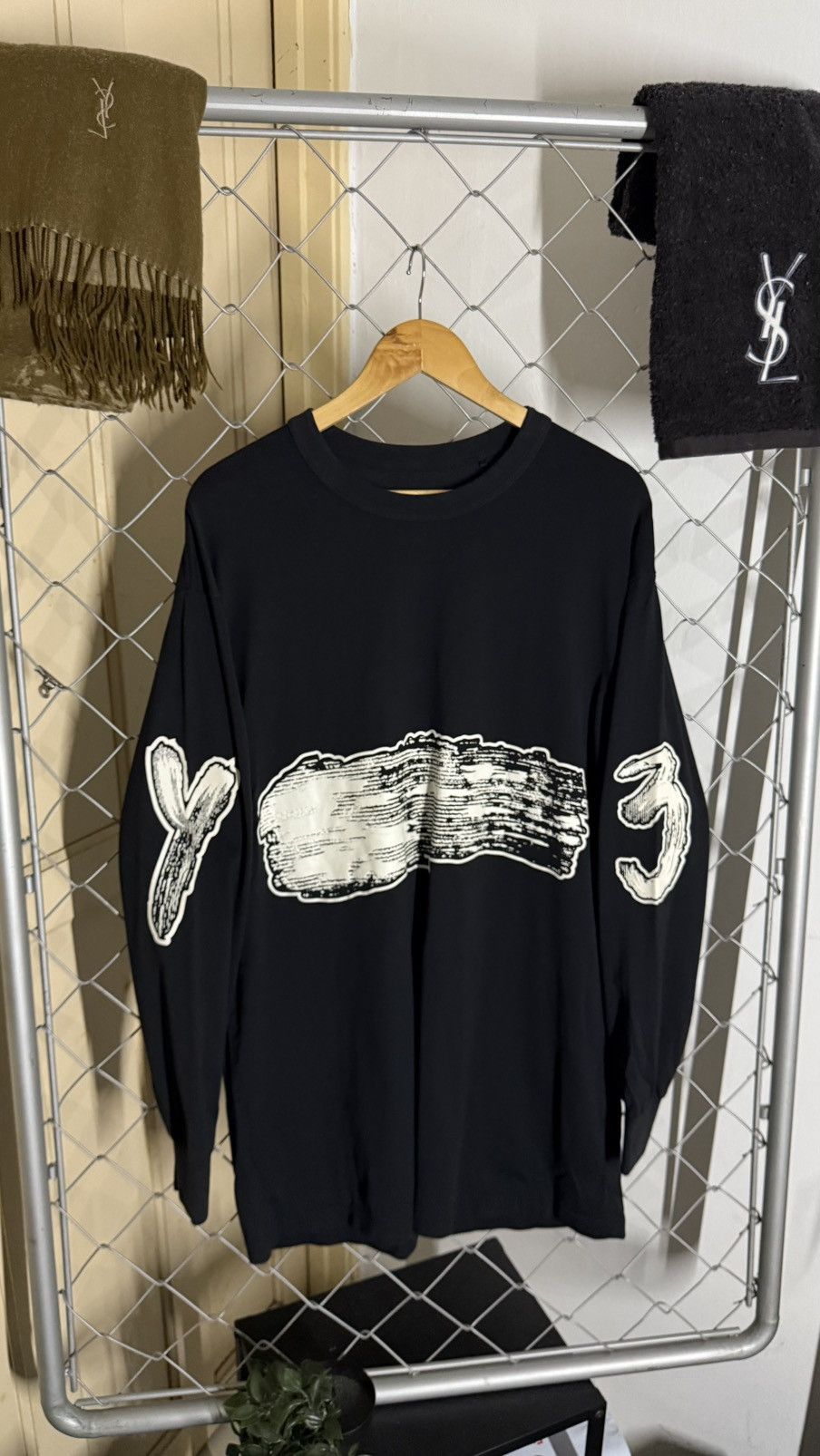 Yohji Yamamoto Y-3 YOHJI YAMAMOTO PUFF GRAPHIC PRINT LOGO LONG SLEEVE Size US S / EU 44-46 / 1 - 1 Thumbnail